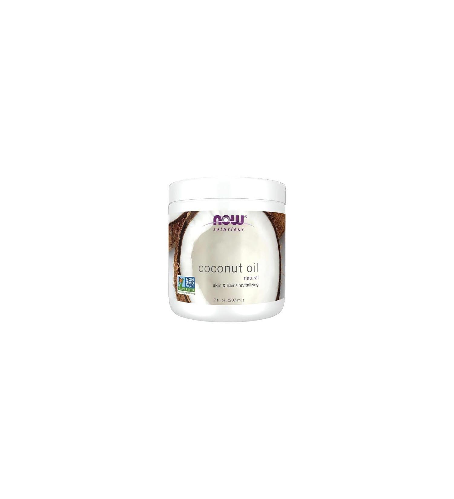 NOW Solutions Coconut Oil Naturally Revitalizing for Skin and Hair Conditioning Moisturizer 207mL - Buy Online on GoSupps.com