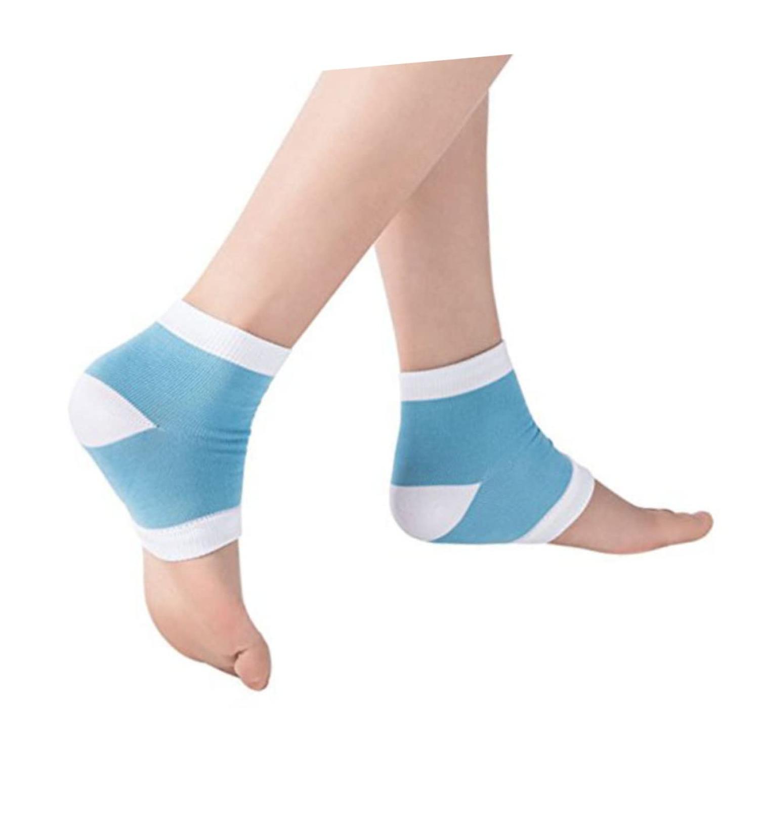minkissy Spa Moisturising Heel Sock Moisturizing Heel Socks for Cracked Heels Moisturizing Gel Socks Foot Heel Socks Women Socks Moisturising Gel Heel Socks Spa Set Men and Women Breathable - Buy Online on GoSupps.com