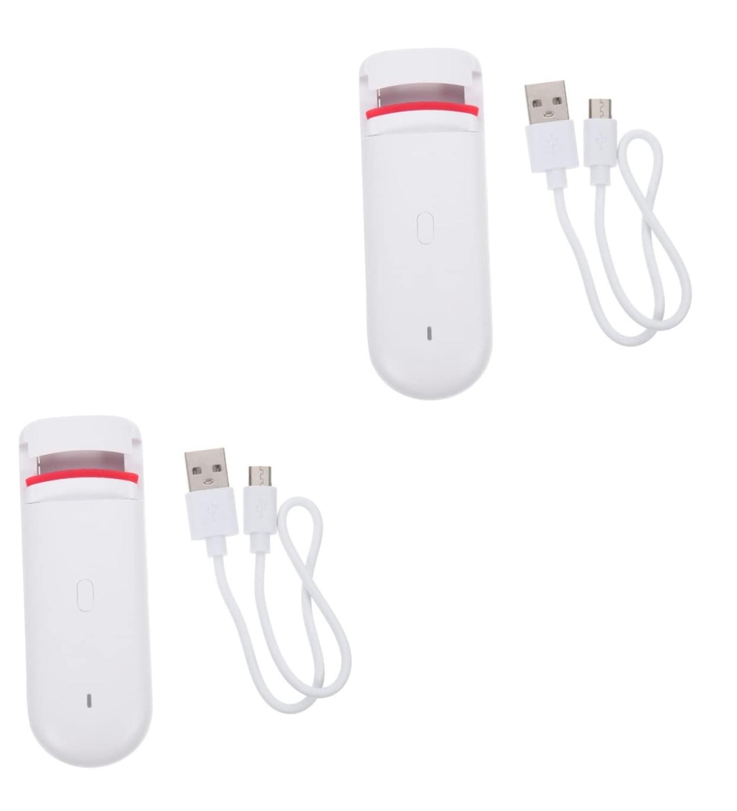 Buy NOLITOY 2pcs Electric Eyelash Curler - USB Heated Eyelash Comb & Travel Hair Curler for Perfect Lashes | International Shipping Available - Buy Online on GoSupps.com