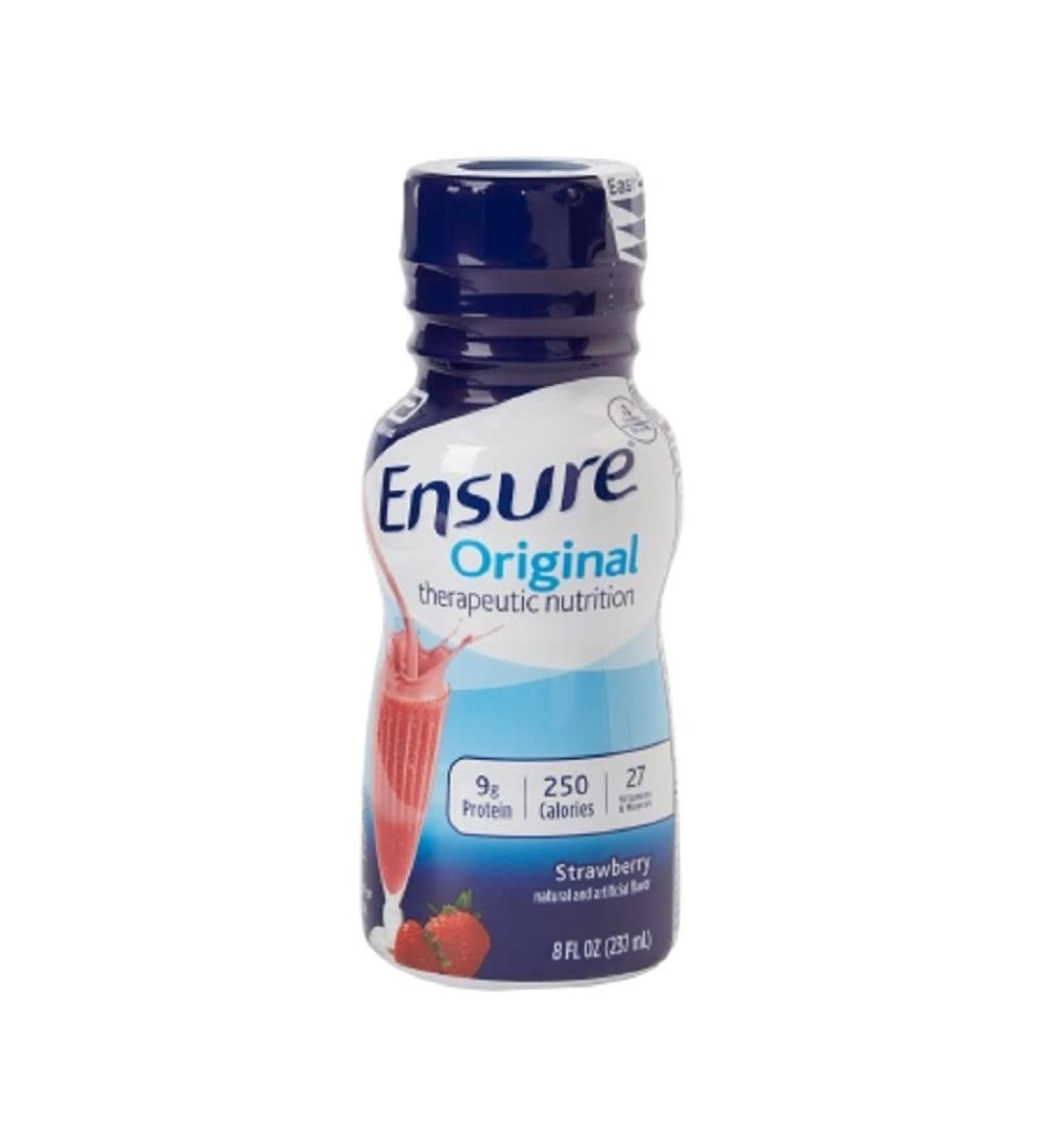 Ensure Regular Strawberry Shake,24 pk./8 fl.oz. Strawberry 8 Fl Oz (Pack of 24)