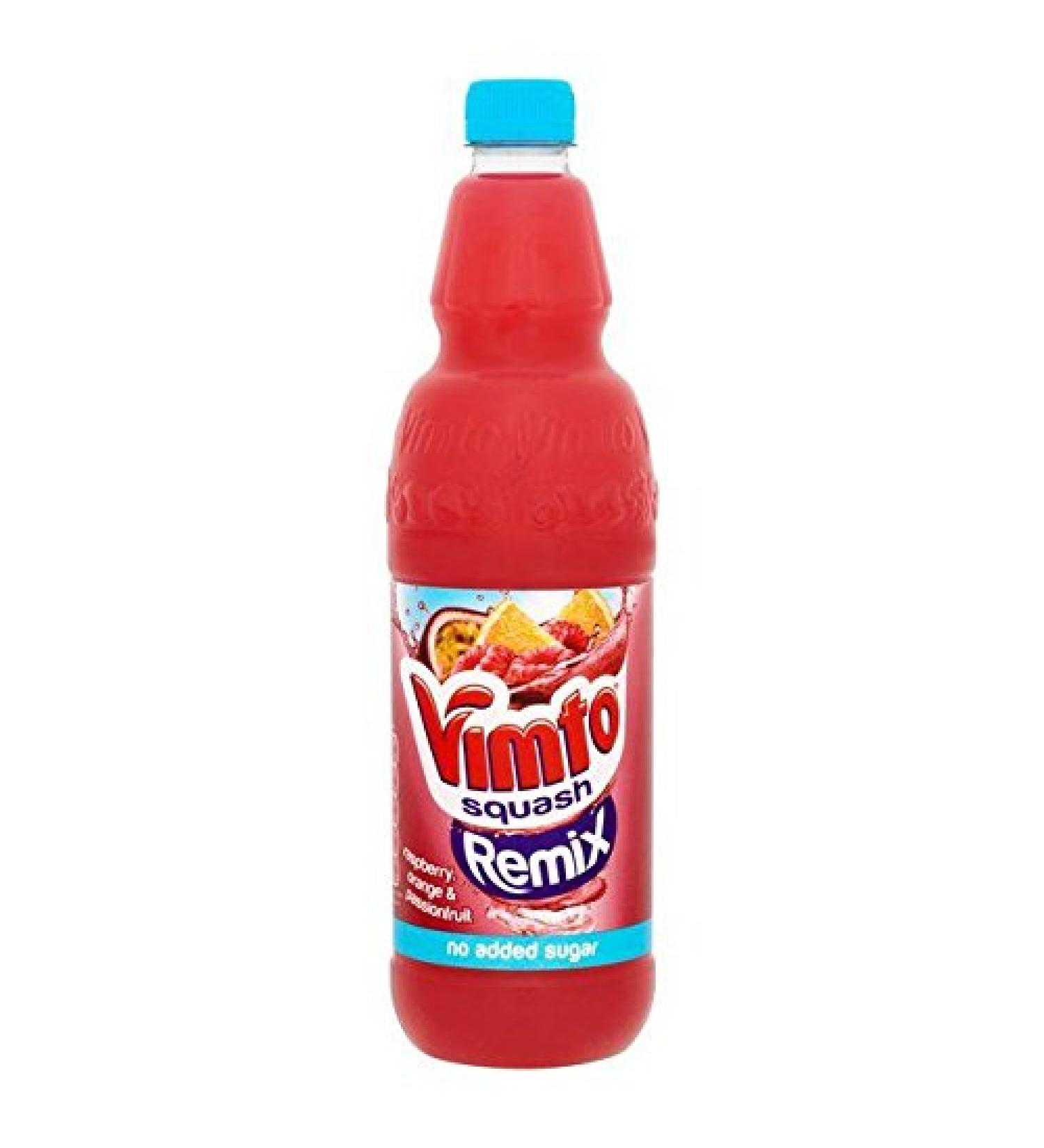 Vimto Remix Framboise 1L De Squash D'Orange Et De La Passion