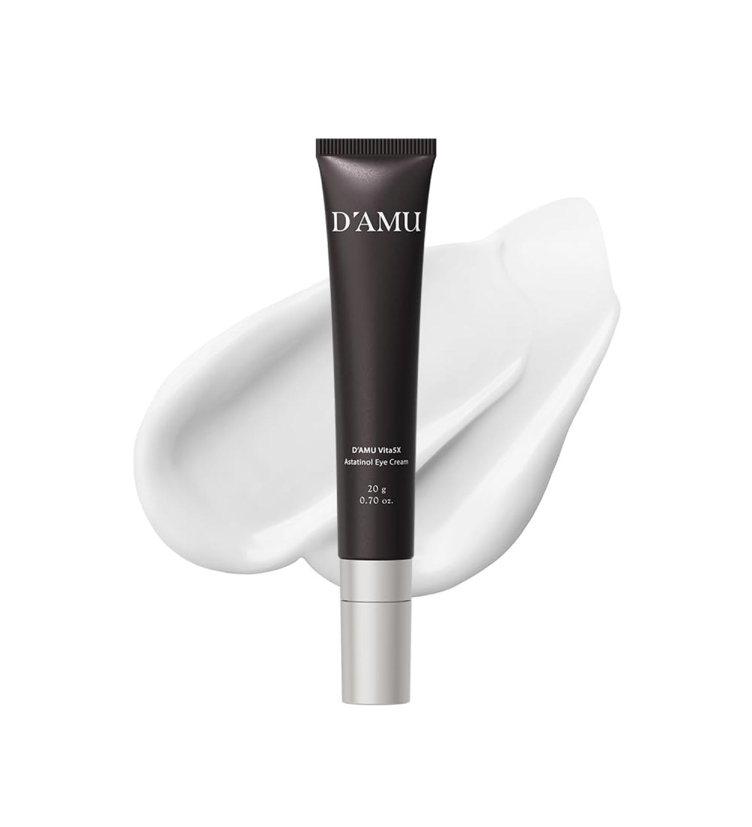 D'AMU Retinol Eye & Neck Cream Brightening & Firming Cream for Dark Circles Wrinkles & Pigmentation with Vita 5X Astaxanthin & Spicule Korean Skincare 1.6 oz - Buy Online on GoSupps.com