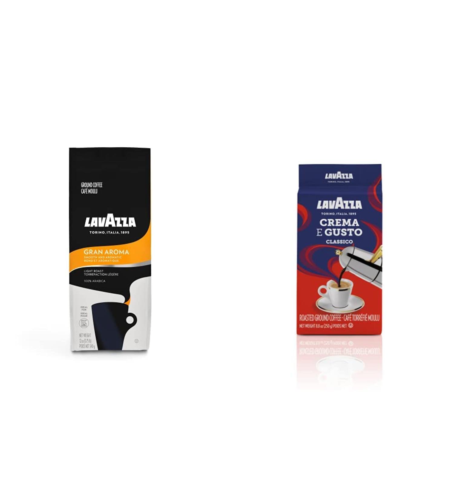 Lavazza Drip Coffee Gran Aroma 340gr & Crema E Gusto Classico Roasted Ground Coffee 8.8 Ounce (Pack of 1) - Buy Online on GoSupps.com