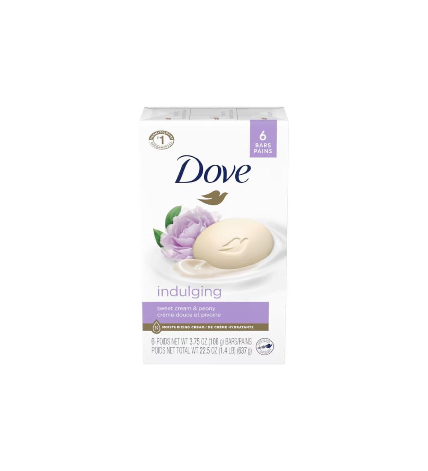 Dove Purely Pampering Beauty Bar - Sweet Cream & Peony 4 oz (Pack of 9) | Luxurious Moisturizing Soap for All Skin Types - Shop Internationally - Buy Online on GoSupps.com