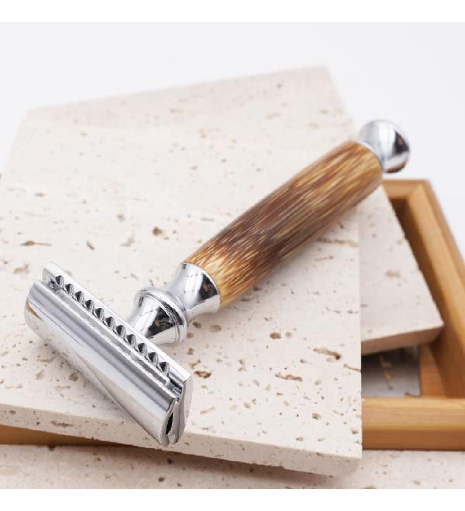 Eco-Friendly Safety Razor for Men & Women | Bamboo Grip | Zero Waste Razors | Best Razor Plane for Sustainable Grooming - Buy Online on GoSupps.com