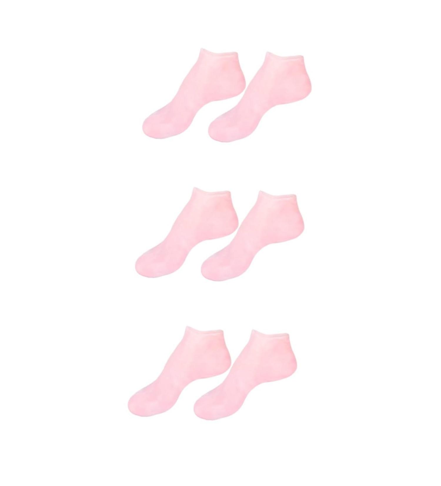 Beavorty 3 Pairs Sock Sebs Sole Pads Rejuvenate Gel Booties Birth Control Wallet Foot Silicone Gel Lotion Dry Cracked Gel Half Moon Pillow Black Miss Moisturizing Pink Scooter - Buy Online on GoSupps.com