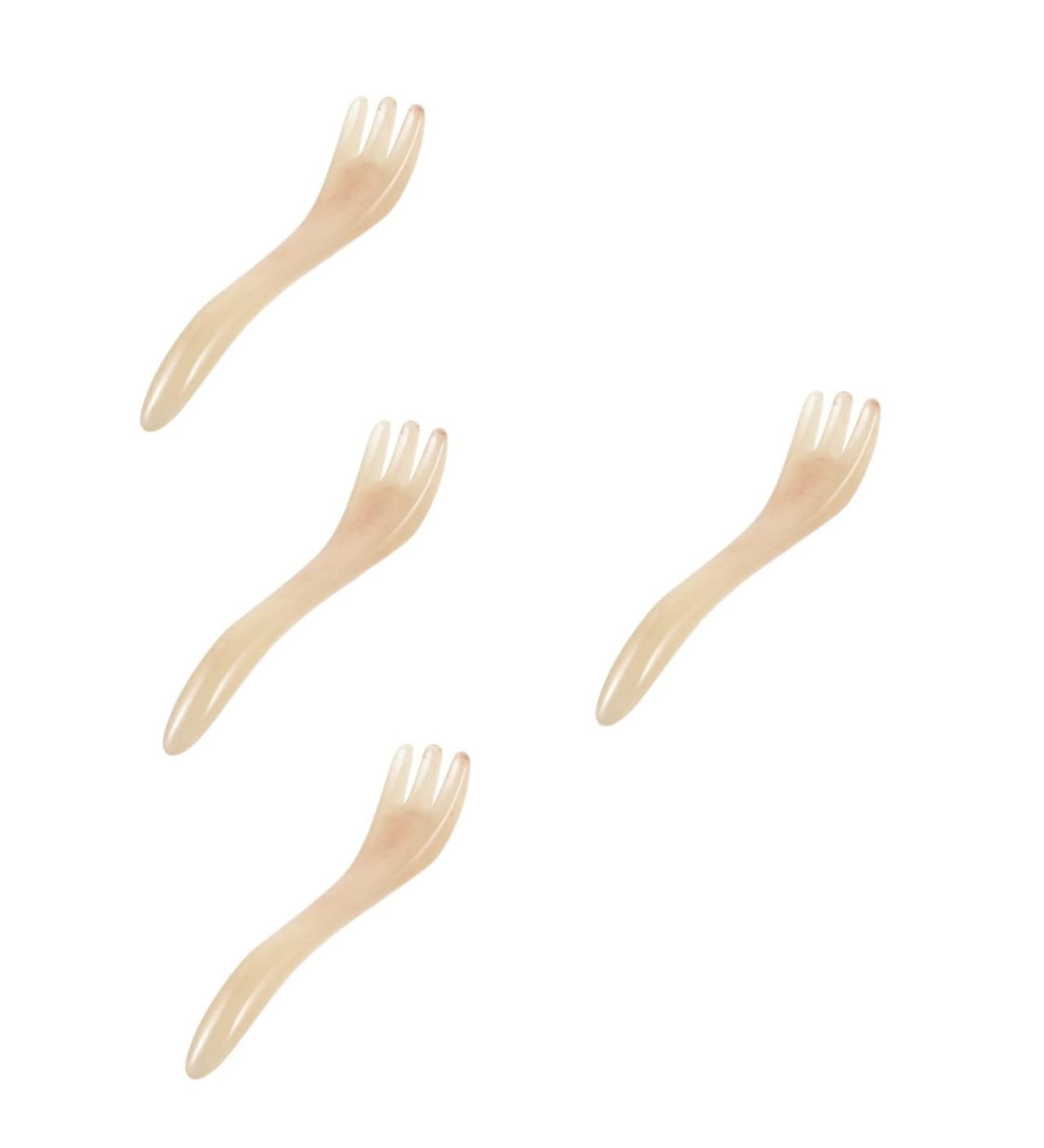 Beaupretty 4-Piece Scalp Massage Set | Gua Sha Comb & Hair Scraper - Jade Head Massage Tools for Relaxation & Energy - Buy Online on GoSupps.com