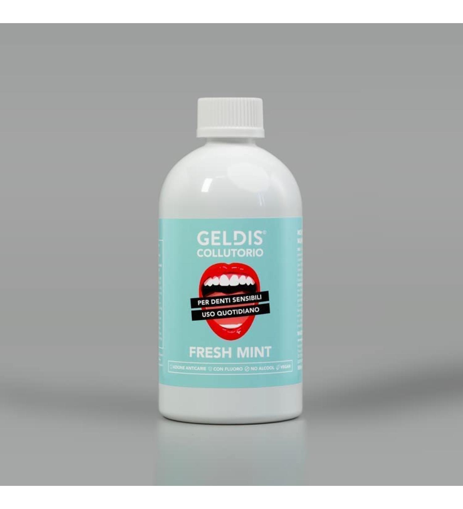 GELDIS Fluoride Mouthwash - Antibacterial Mouthwash with Zinc Lactate Guarantees Oral Protection Alcohol-Free 100% Recyclable Flavored Mouthwash (MINT 500 ml) - Buy Online on GoSupps.com