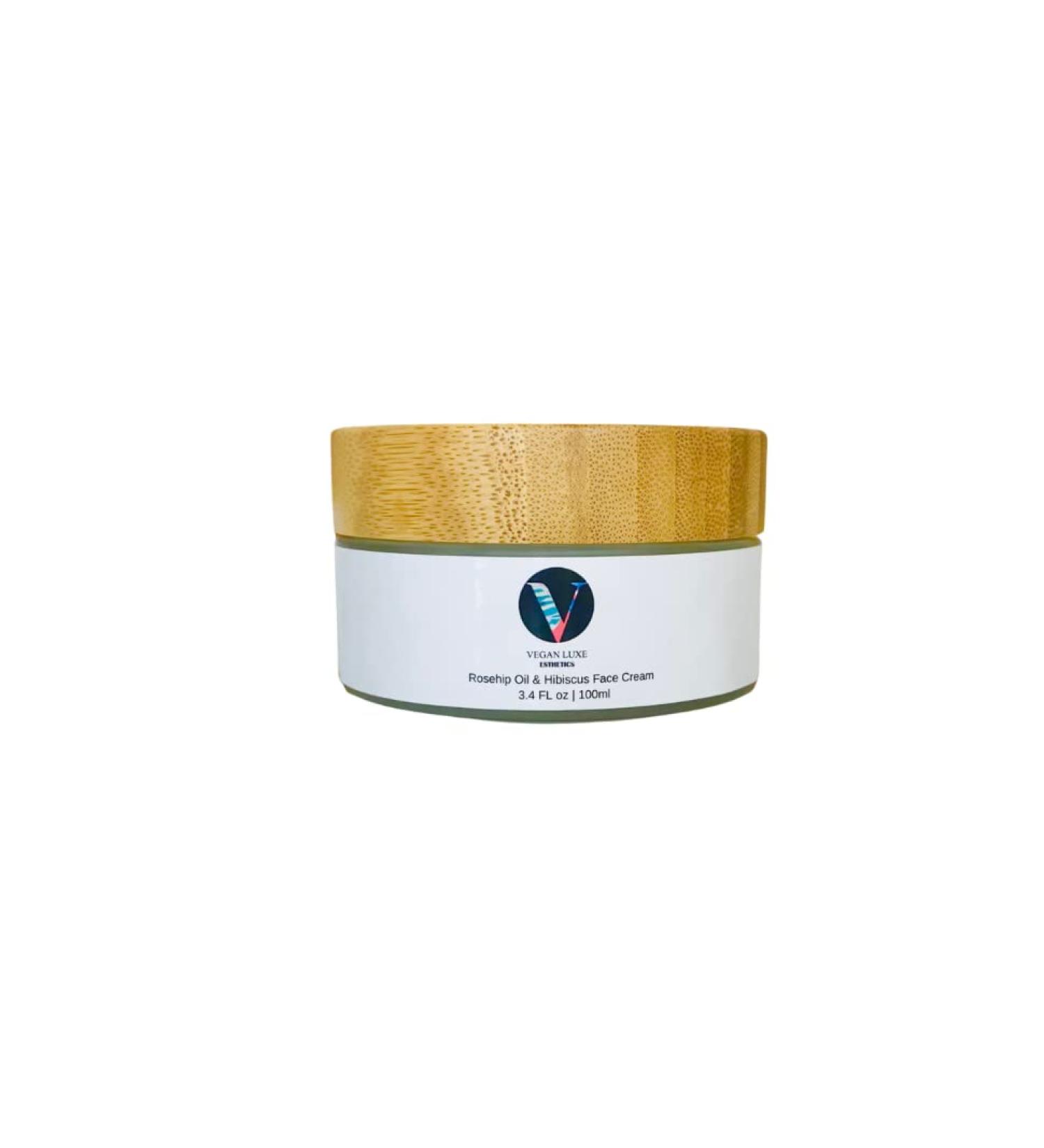Rosehip Oil & Hibiscus Face Cream - Balance Brighten & Smooth Skin | Anti-Acne & Anti-Aging Formula - Buy Online on GoSupps.com