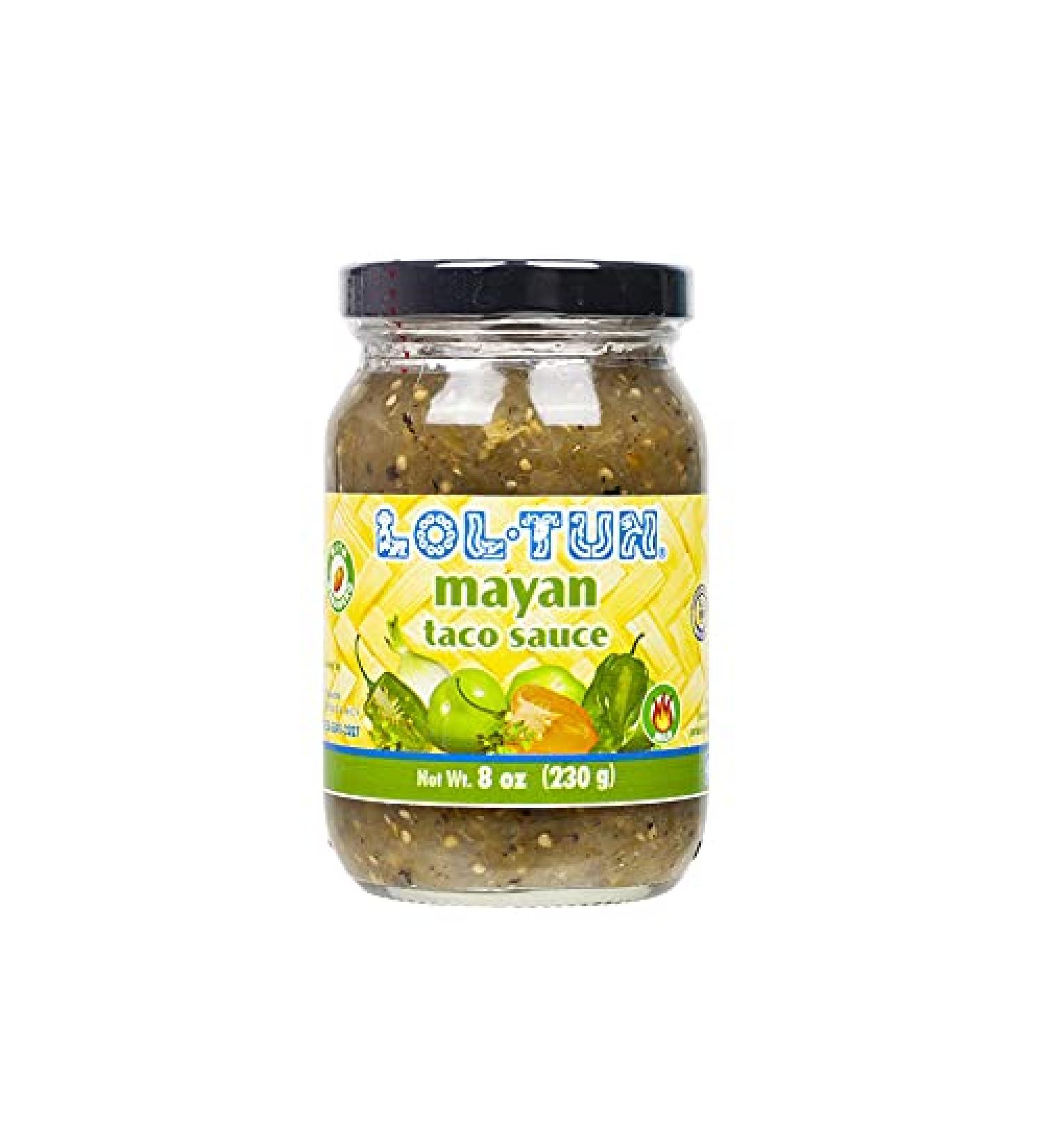 LOL-TUN Green Mayan Taquera Chili Sauce - Salsa Maya Taquera Verde 230g