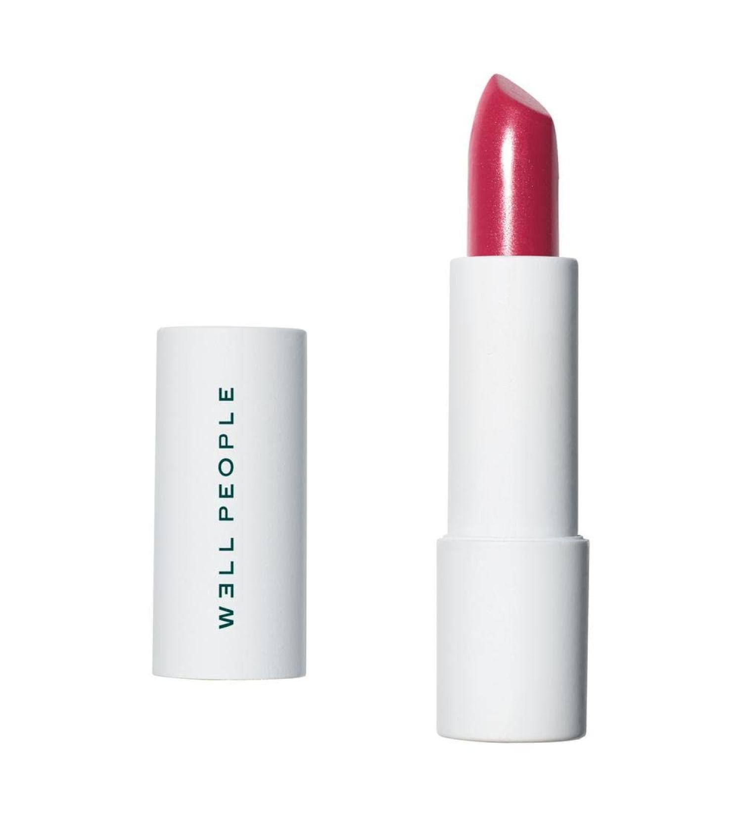 Wholesome Beauty with WELL PEOPLE Optimist Lipstick | Plant-Based & Cruelty-Free (Om Yeah! 0.12 oz) - Buy Online on GoSupps.com