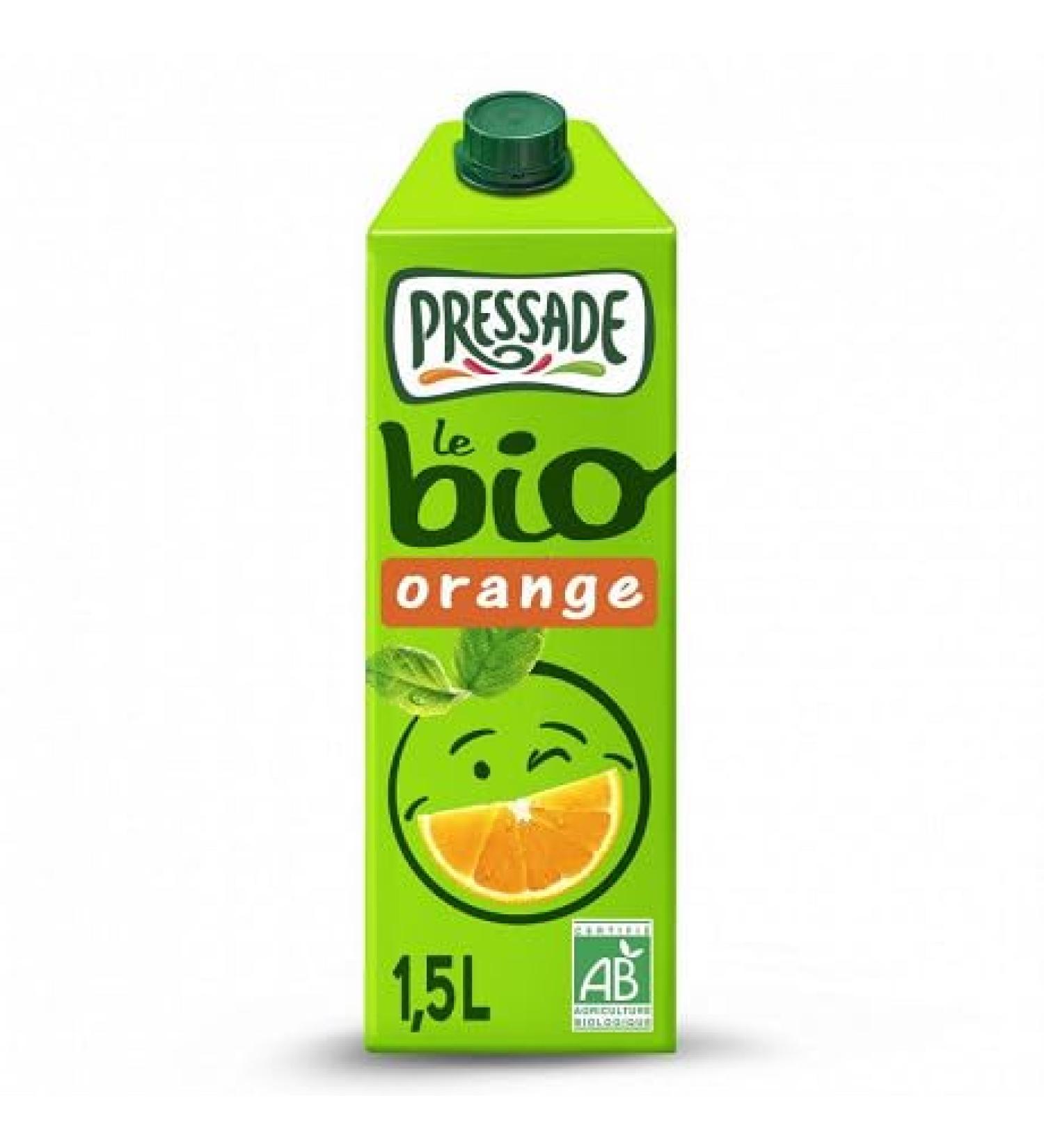 PRESSADE | Pressade Nectar Bio Orange 1.5 L | Prix Par Unit | livraison offerte