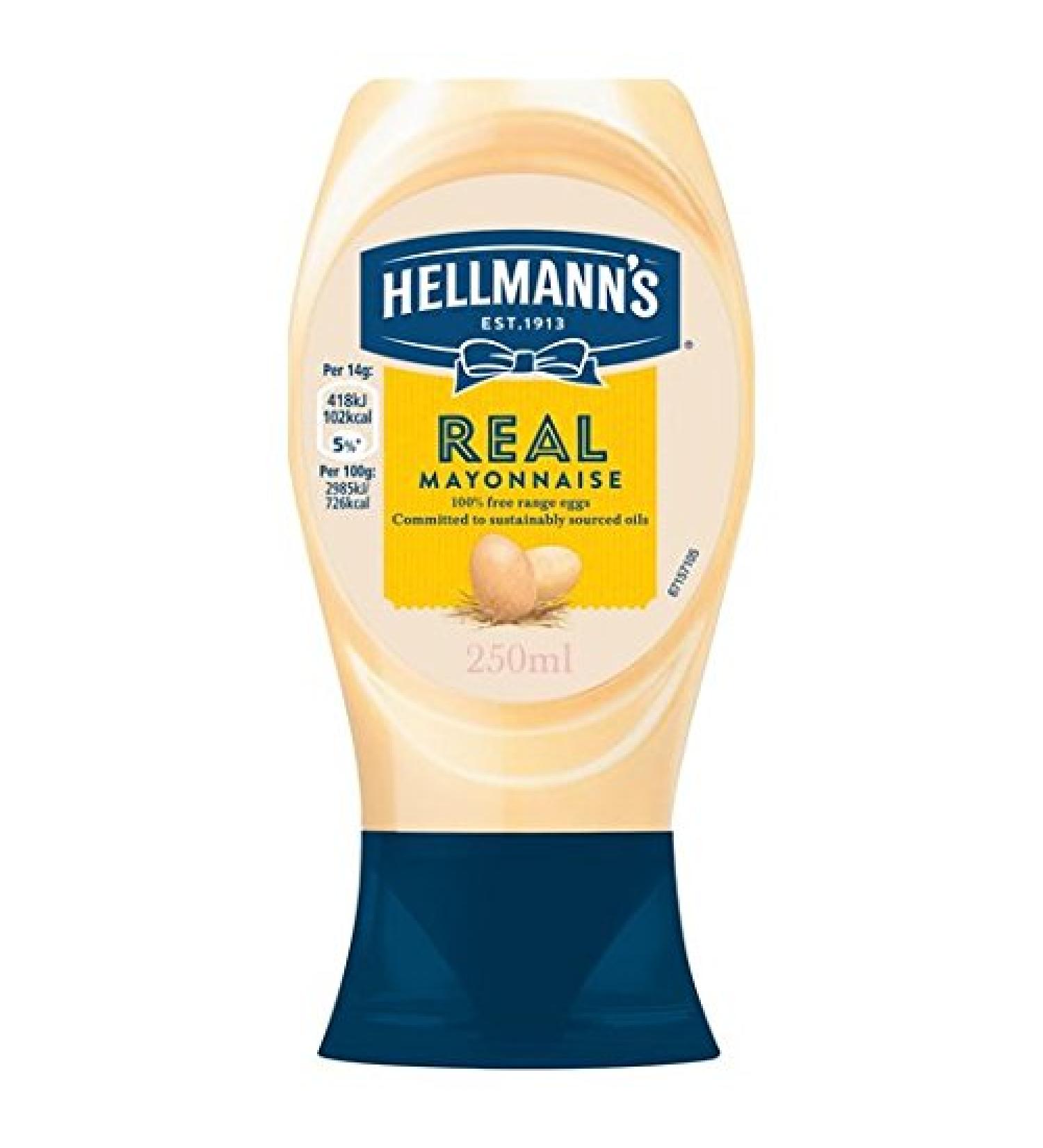 Hellmann's 250 ml Real Squeezy Mayonnaise Hellmann