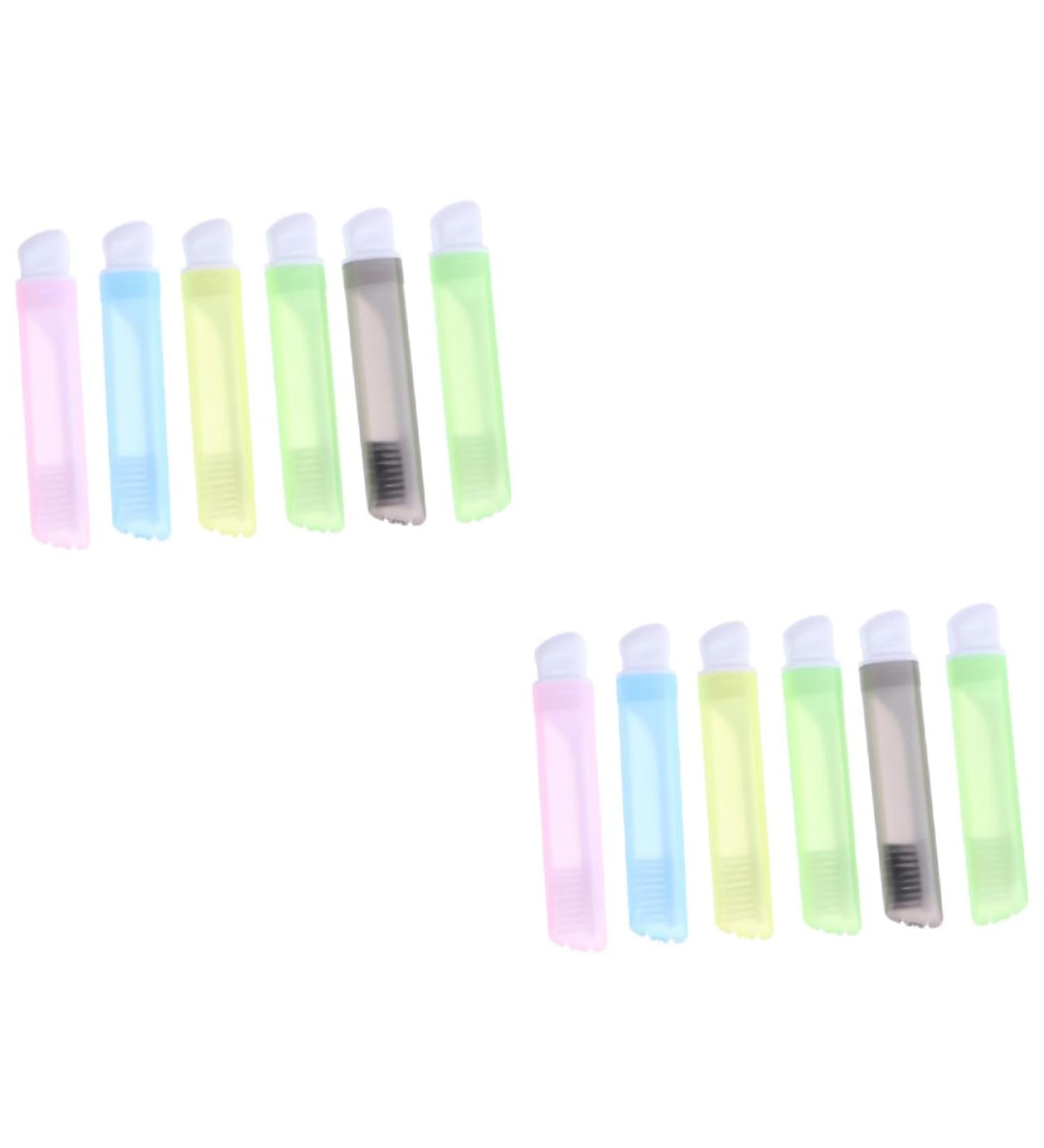 Buy Minkissy 12-Pc Foldable Portable Toothbrush Set | Travel-Friendly Ultra-Hooded Toothbrushes for Adults | Ideal for Sensitive Teeth | Shop Internationally - Buy Online on GoSupps.com