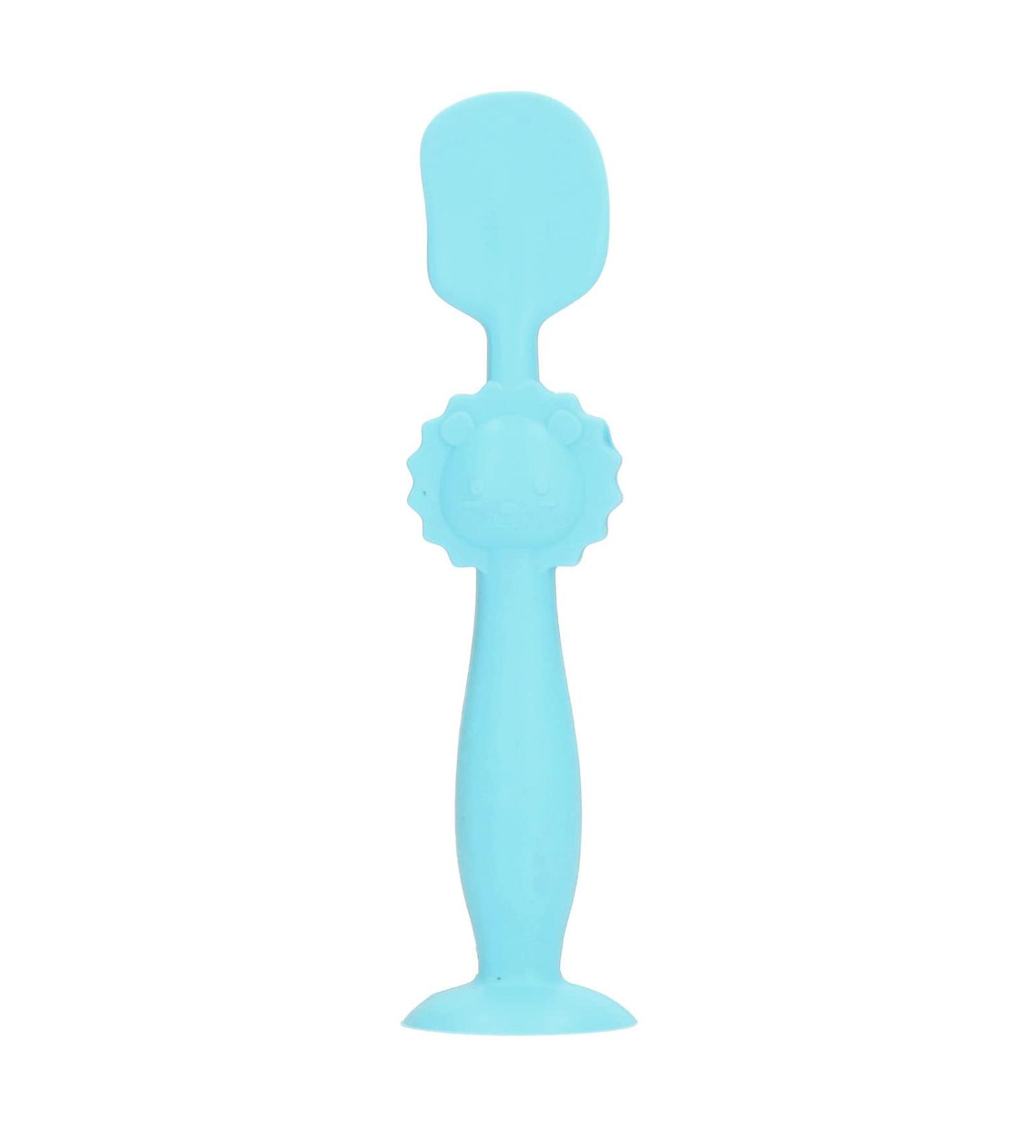 Baby Windle Cream Brush - Soft Silicone Diaper Cream Applicator with Suction Base | 15 cm Blue Spatula for Easy Baby Care - Buy Online on GoSupps.com