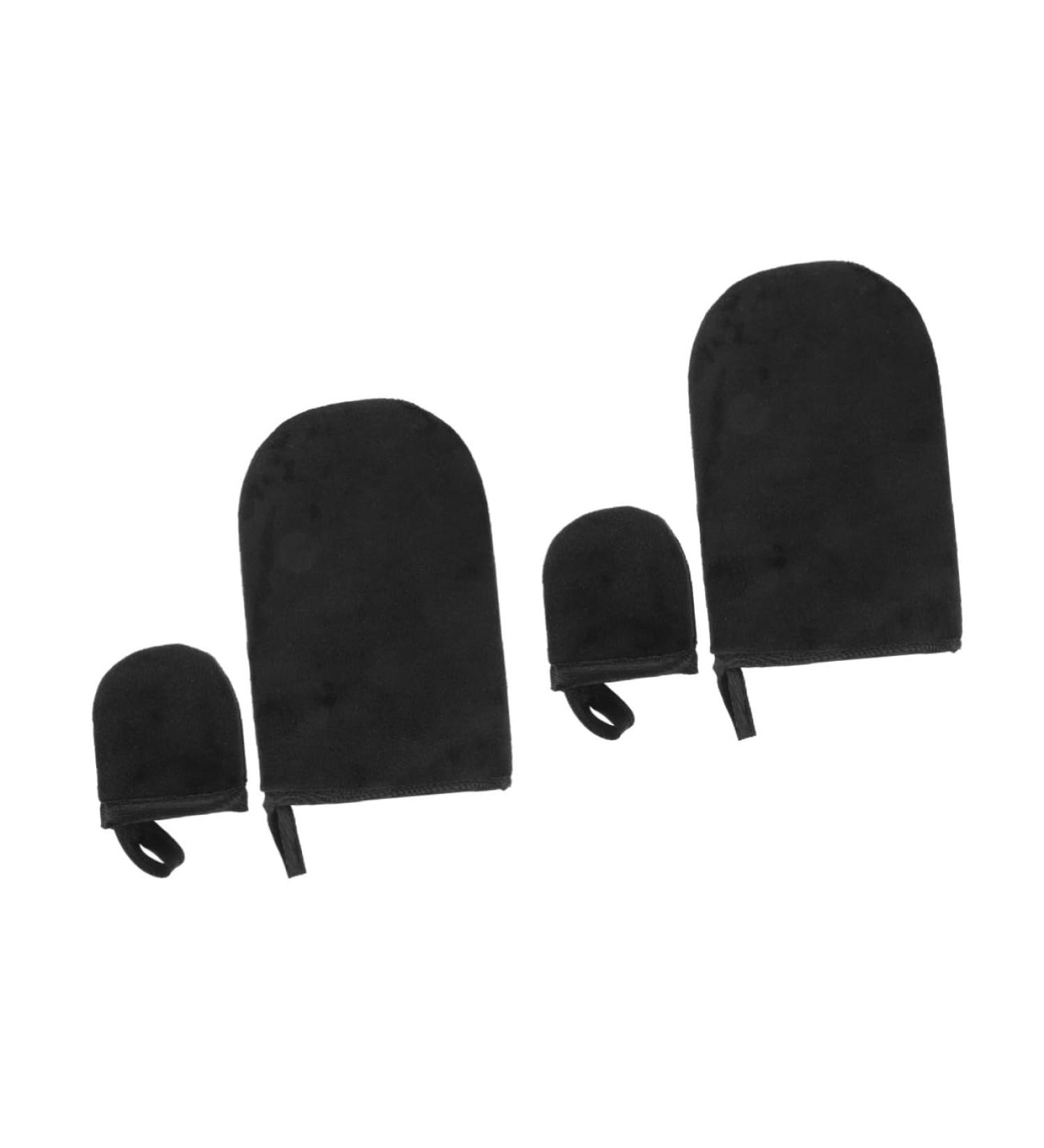 Ipetboom 2 Sets Tanning Gloves Back Lotion Mittens Nail Art Hand Mitt for Tanning Lotion Manicure Protective Gloves Nail Uv Lamp Protection Flocking Nail Supplies - Buy Online on GoSupps.com