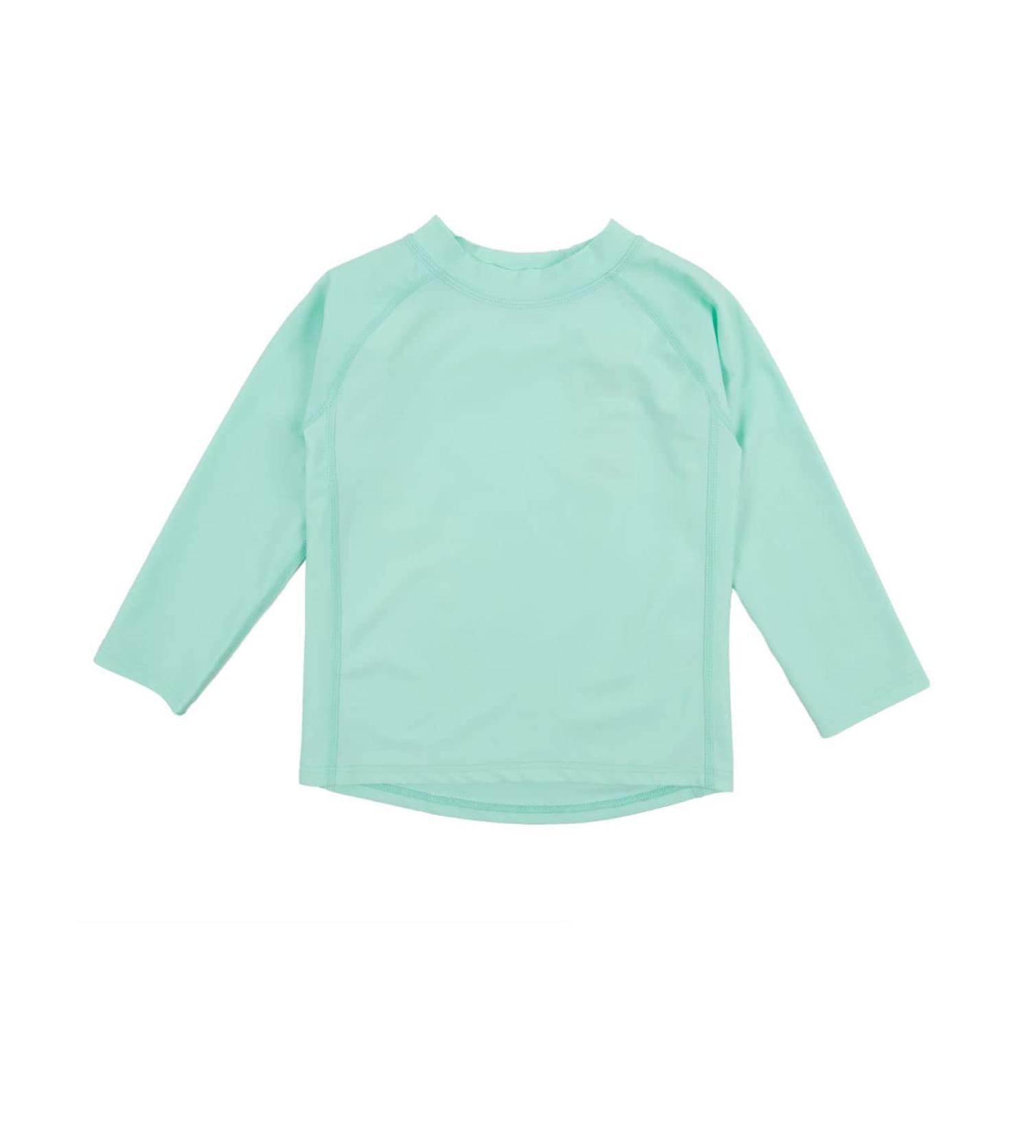 Leveret Long Sleeve Baby Rash Guard UPF 50+ Swim Shirt for Kids & Toddlers, Aqua, 12M - 5T - Buy Online on GoSupps.com
