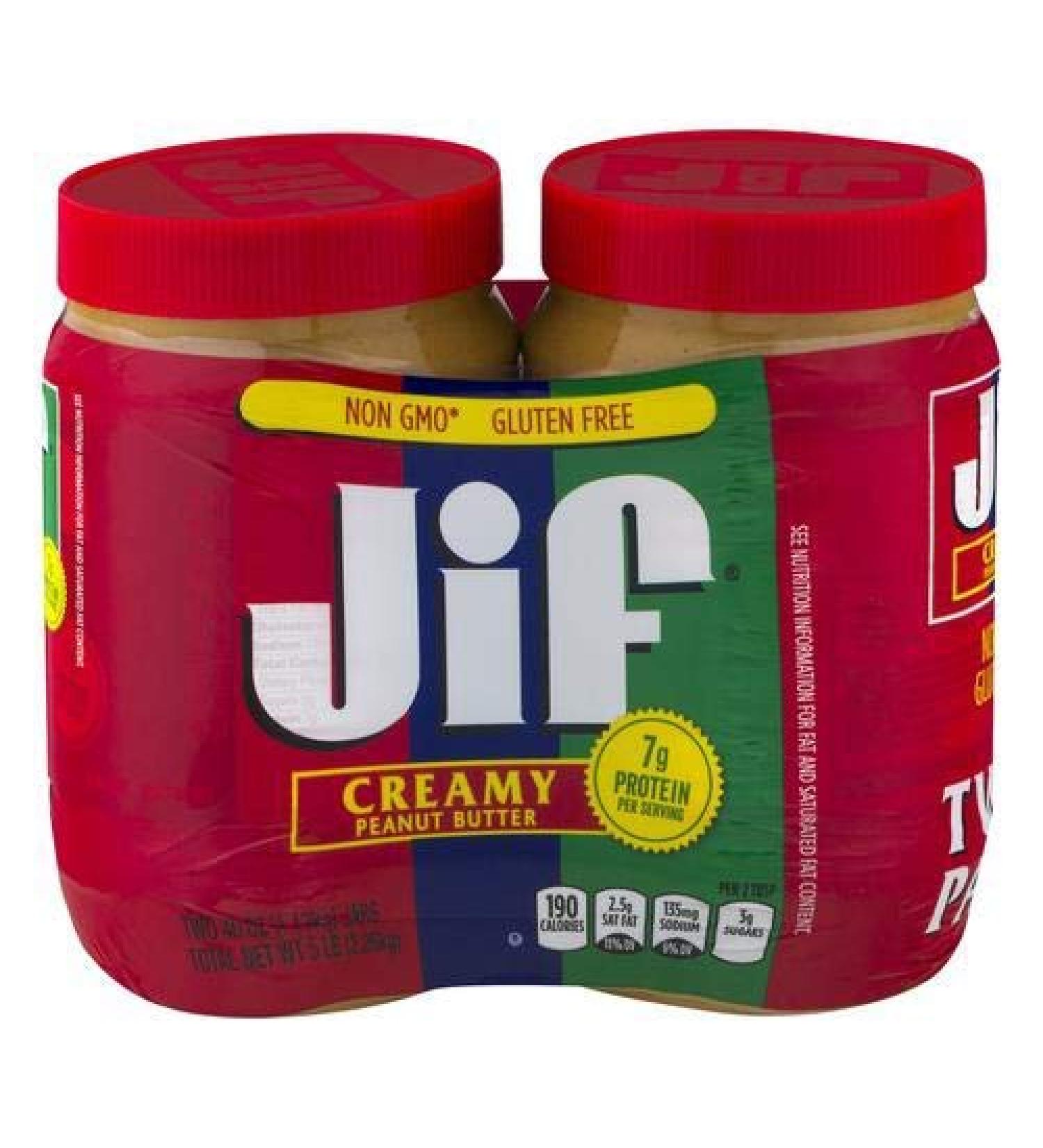 Jif Peanut Butter Creamy 40 oz Twin Pack - 4 Pack