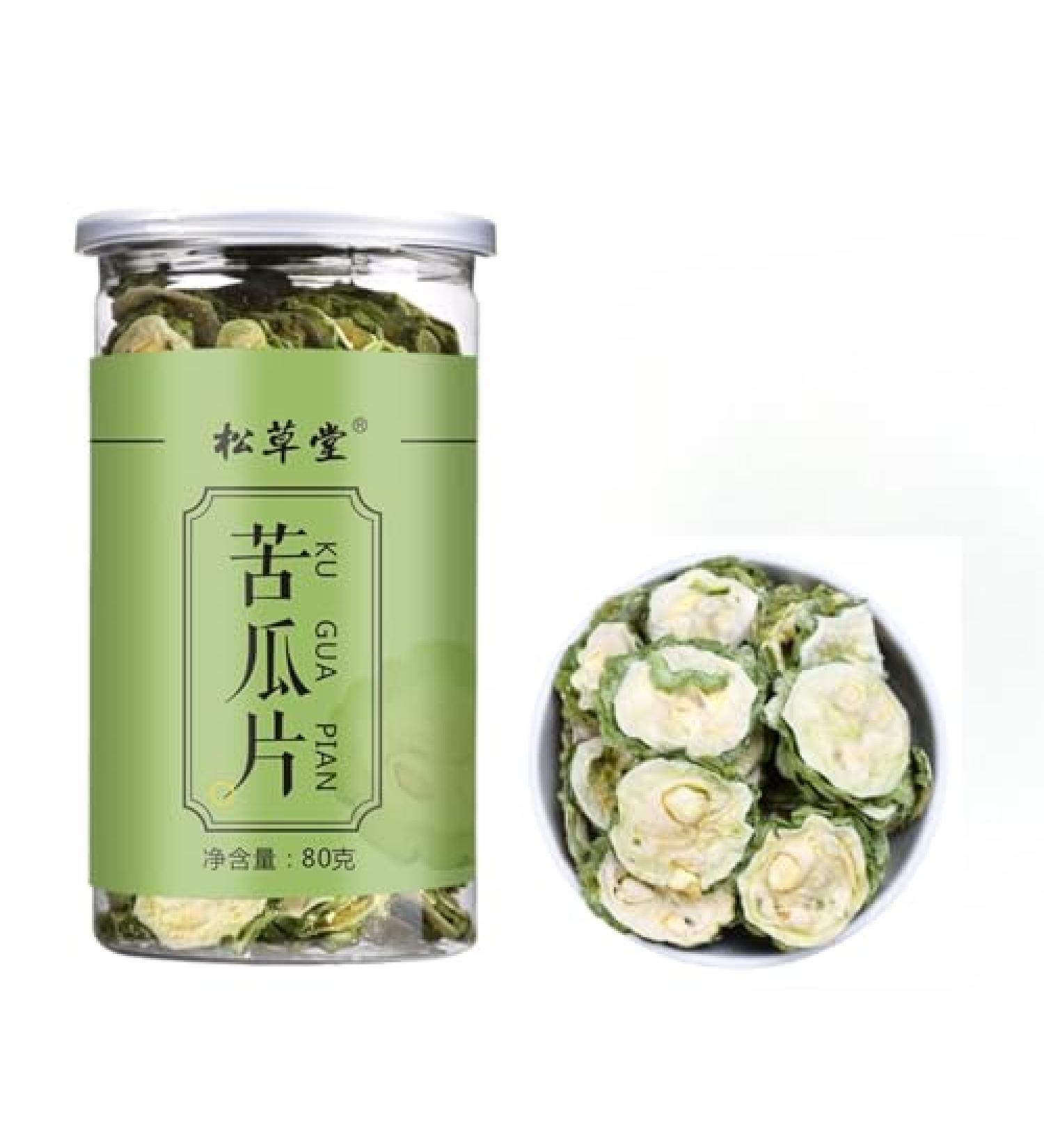 HQZM Natural Herbal Tea Healthy TeaDried Bitter Melon TeaBitter Melon Slices Fresh Farm Bitter Melon Tea 80g - Buy Online on GoSupps.com