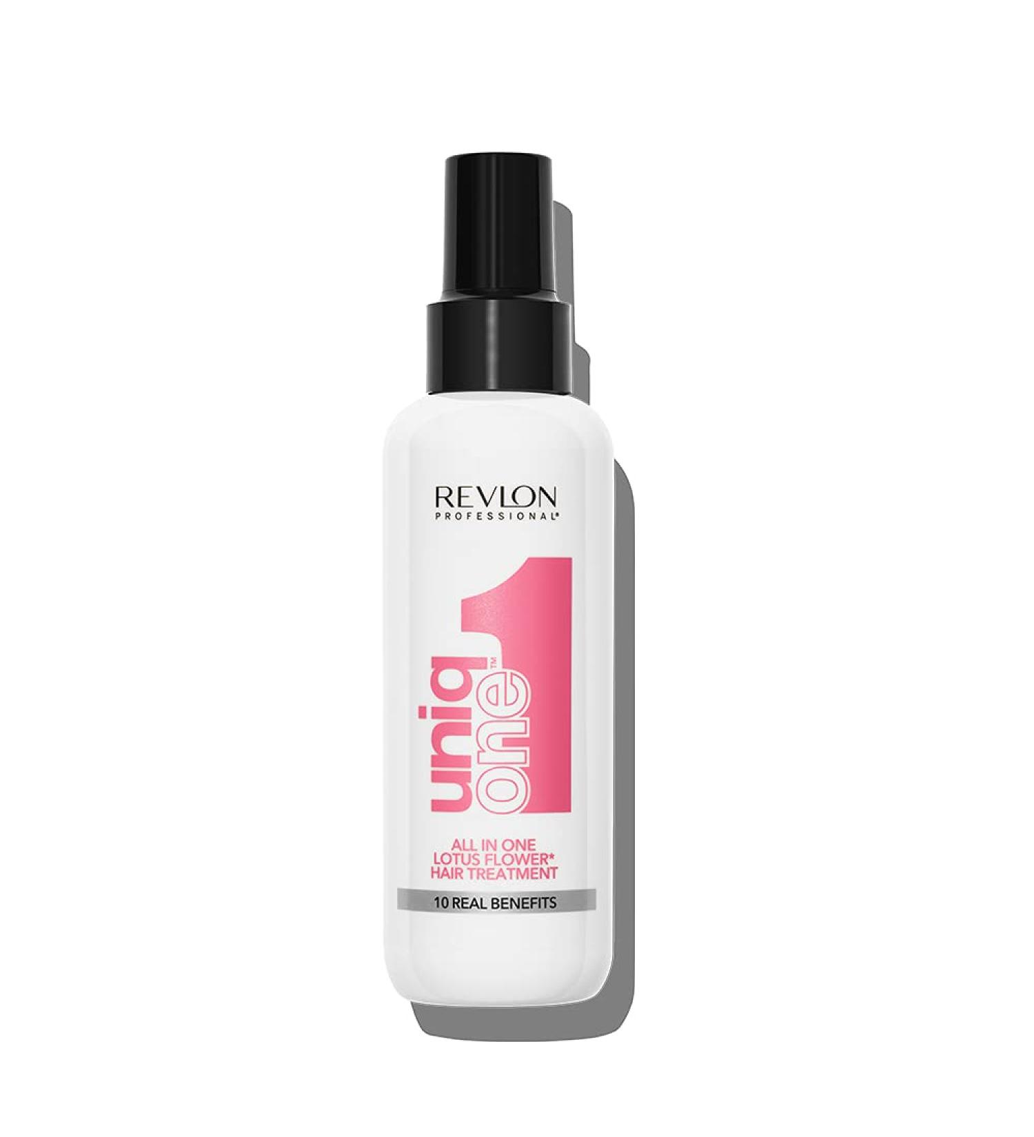Revlon UniqONE Professional Leave In Conditioner 150ml - Vegan Hair Treatment for Shine & Frizz Control - Lotus Flower Fragrance - For All Hair Types - Buy Online on GoSupps.com