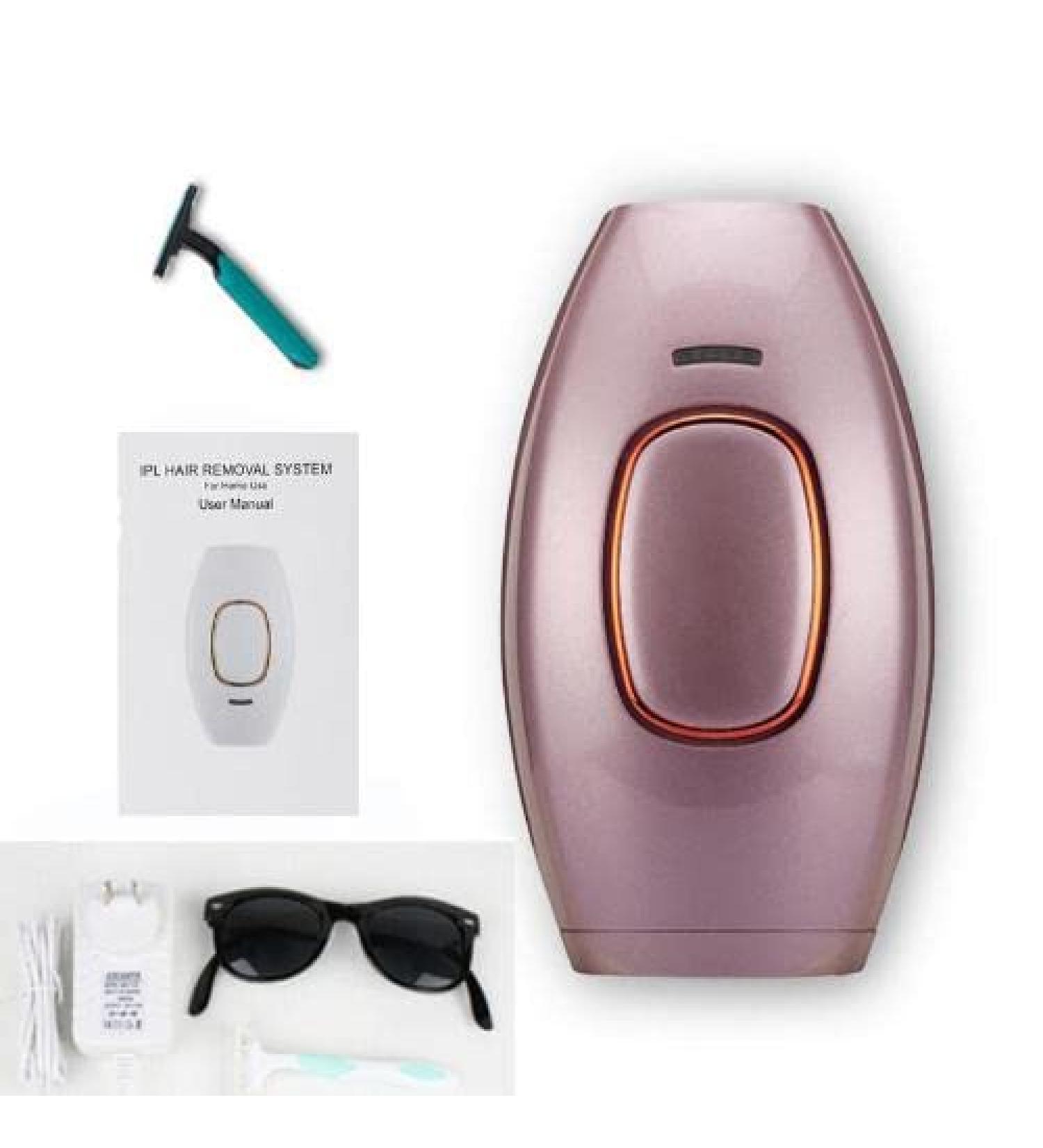 IPL Hair Removal Device with 5 Energy Level 999 000 Flashes 3 Function Laser Permanent Hair Remover Painless for Women and Men Facial Bikini Body (Pink) - Buy Online on GoSupps.com