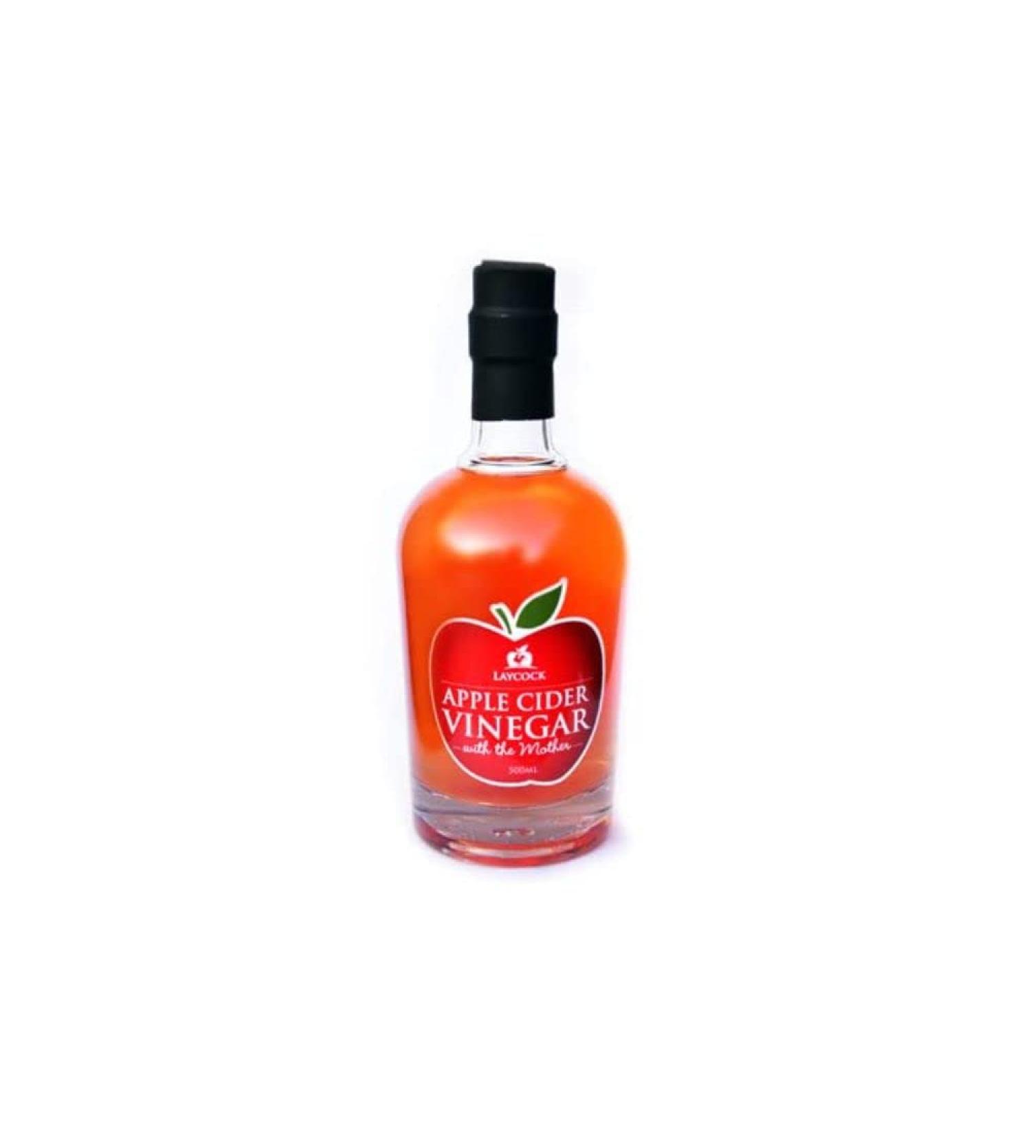 Laycock Apple Cider Vinegar 500ml Bottle - 6.5% Acidity - Pure Apple Cider Vinegar - Buy Online on GoSupps.com