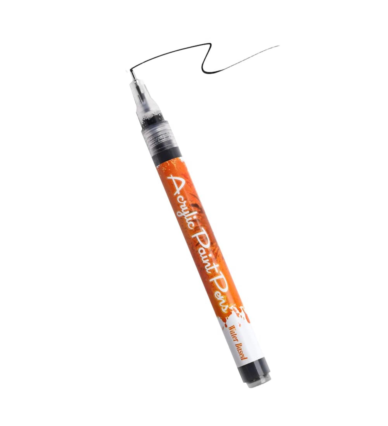 Ikasus Nail Graffiti Pen - Fast-Drying Nail Art Painting Tool for Acrylic Natural & Gel Nails - Black DIY Nail Beauty Pencil - Buy Online on GoSupps.com