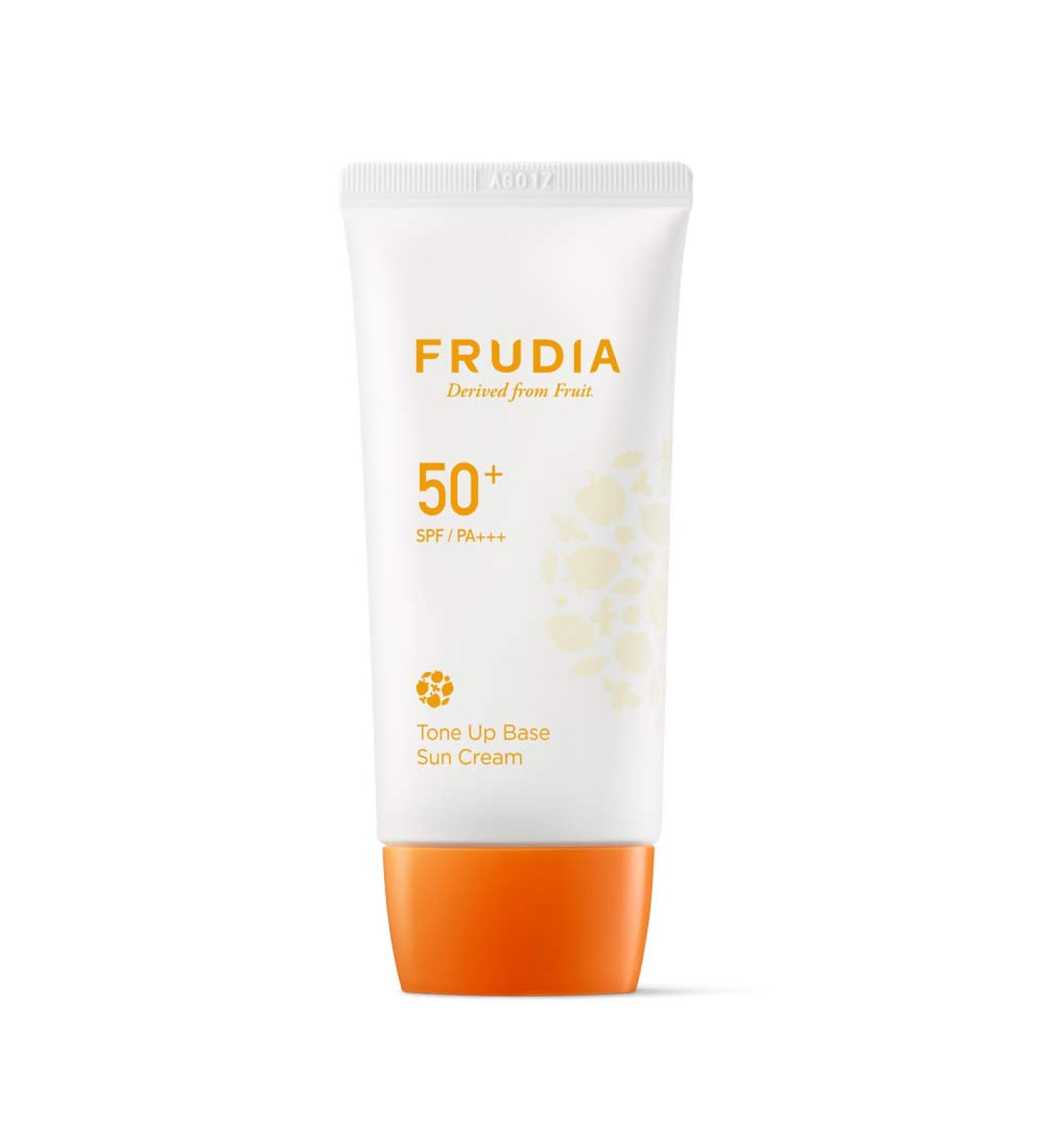 Frudia Tone Up Base Sun Cream 50g - Broad Spectrum SPF Brightening Moisturizer for All Skin Types - Shop Internationally - Buy Online on GoSupps.com