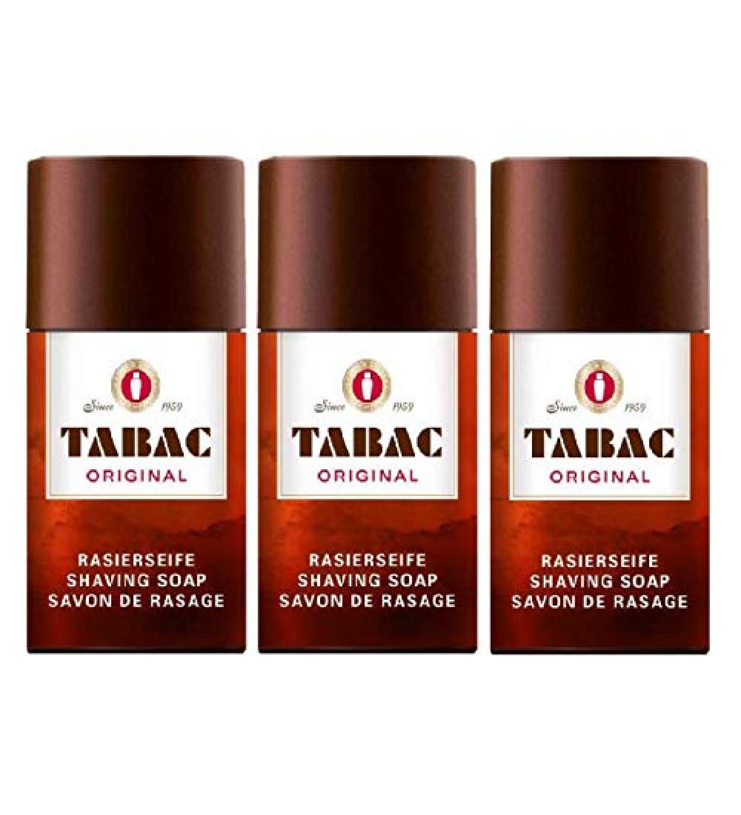 THREE PACKS of Tabac Original Shaving Soap Stick 100g