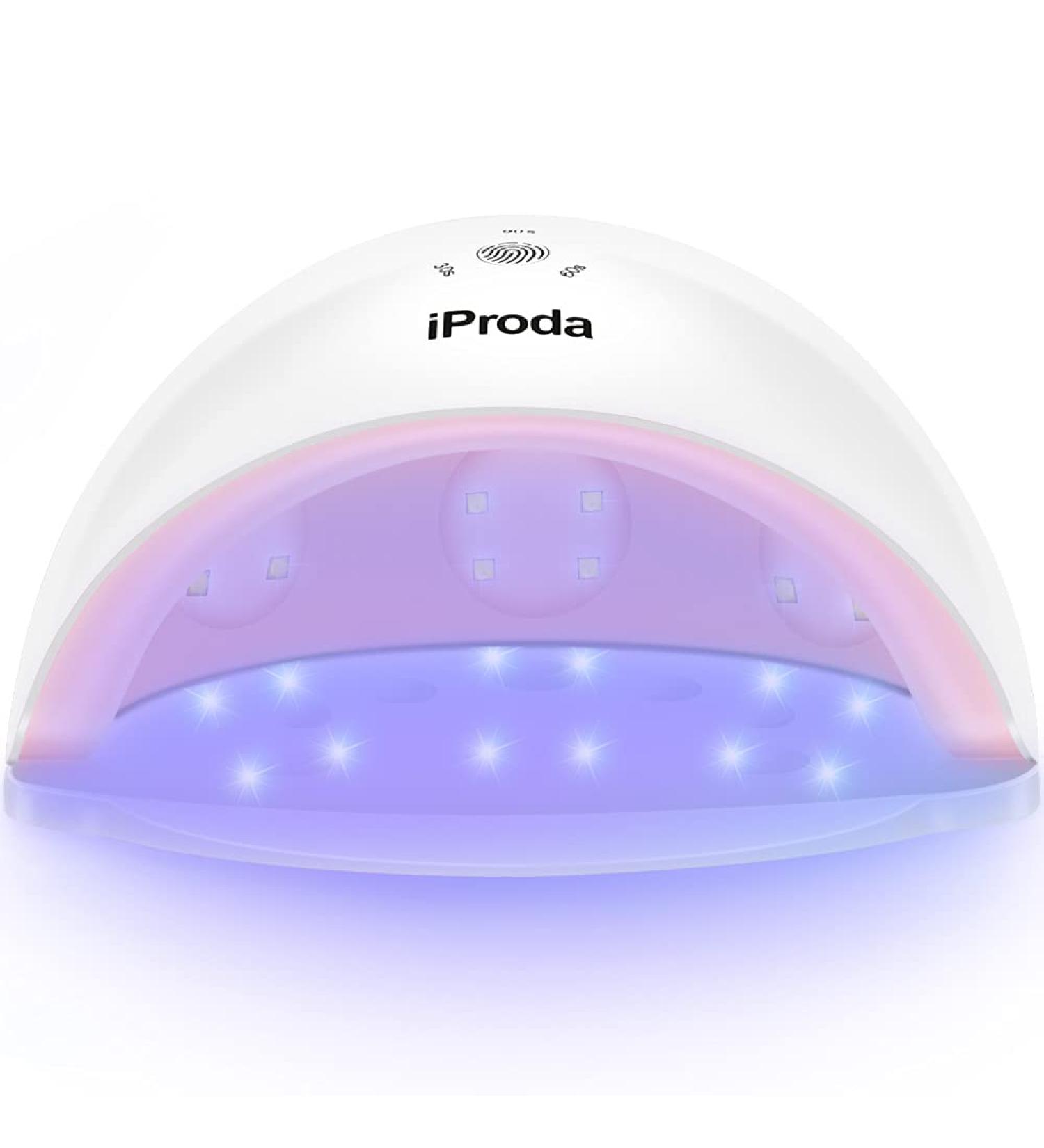 iProda 72W UV/LED Nail Dryer Lamp for Professional Gel Polish - 4 Timers for Manicure/Pedicure - At-Home and Salon Nail Art - Buy Online on GoSupps.com