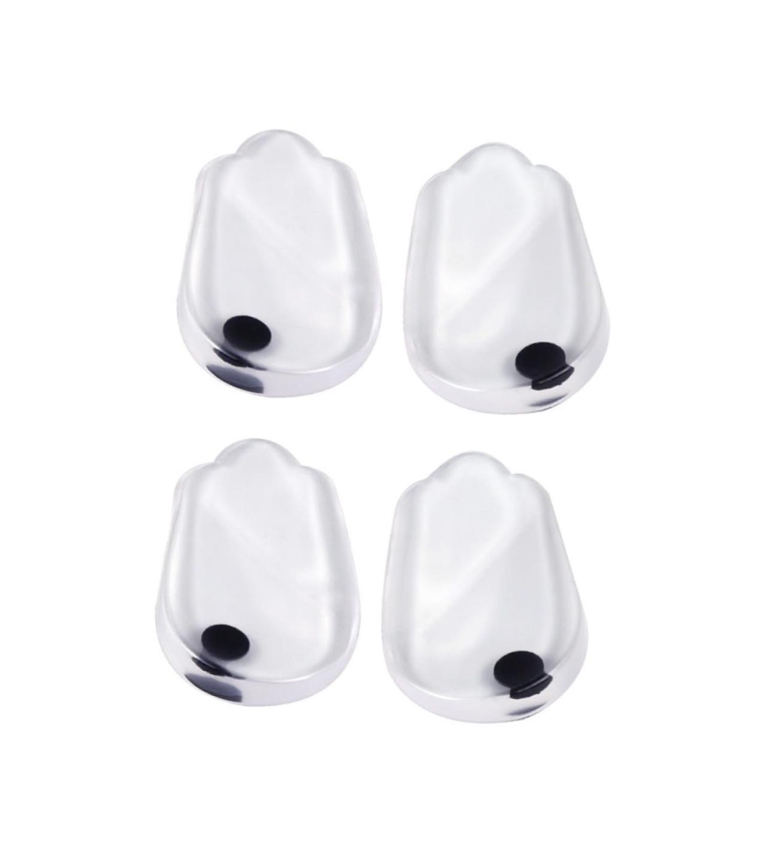FOMIYES 2 Pairs Heel Pad - Flat Foot Support Insoles & Cushions | Transparent Half Heel Shoe Pads for Comfort & Correction - Buy Online on GoSupps.com