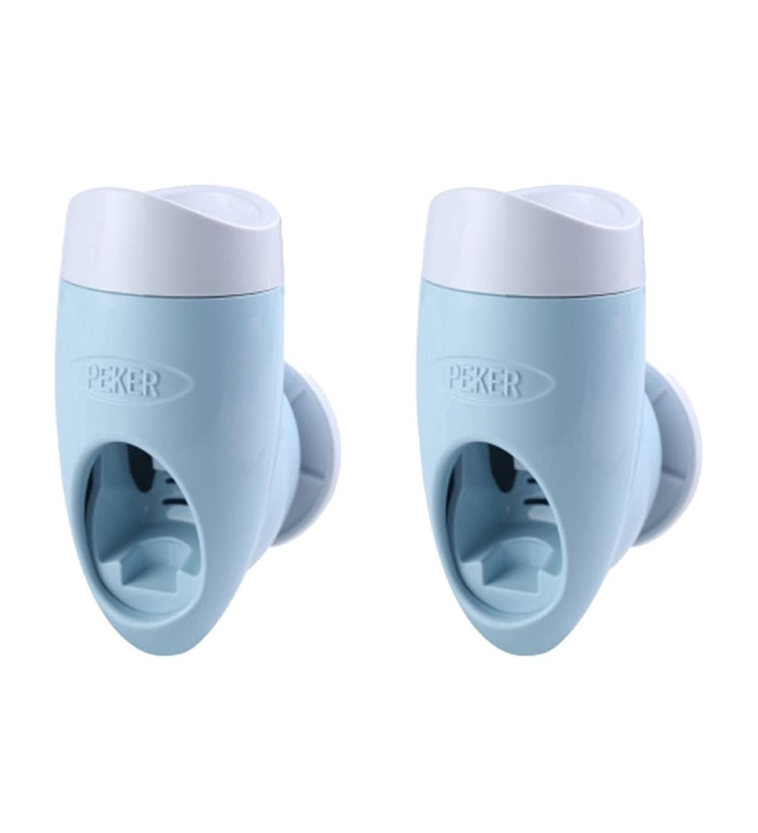 Alipis Automatic Toothpaste Dispenser - 2 Pack Electrical Toothpaste Holder Multifunctional Wall-Mounted Toothpaste Press 7.5x6cm - Perfect for Efficient Cleaning - Buy Online on GoSupps.com