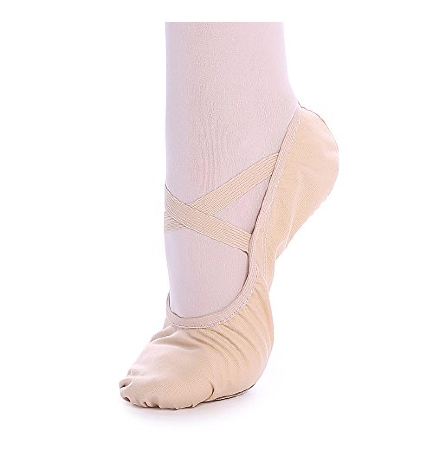 Women's Ballet Slipper Dance Shoes | Canvas Yoga Ballet Shoes for Girls & Women - Size 7, Light Pink - Buy Online on GoSupps.com