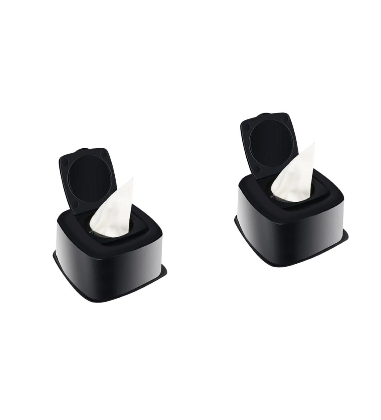 NOLITOY 2 Pcs Facial Makeup Remover Wipes - Cleansing Cotton Cloths with Hyaluronic Acid Essence - 9.8x9.5cm - Black - International Shipping Available - Buy Online on GoSupps.com