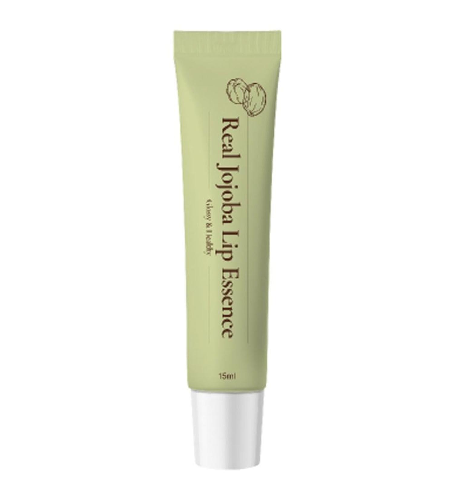 Real Jojoba Lip Essence Serum - Hydrating & Anti-Aging Moisturizer | Natural Ingredients Non-Sticky Travel Size (0.5 Fl oz - Buy Online on GoSupps.com