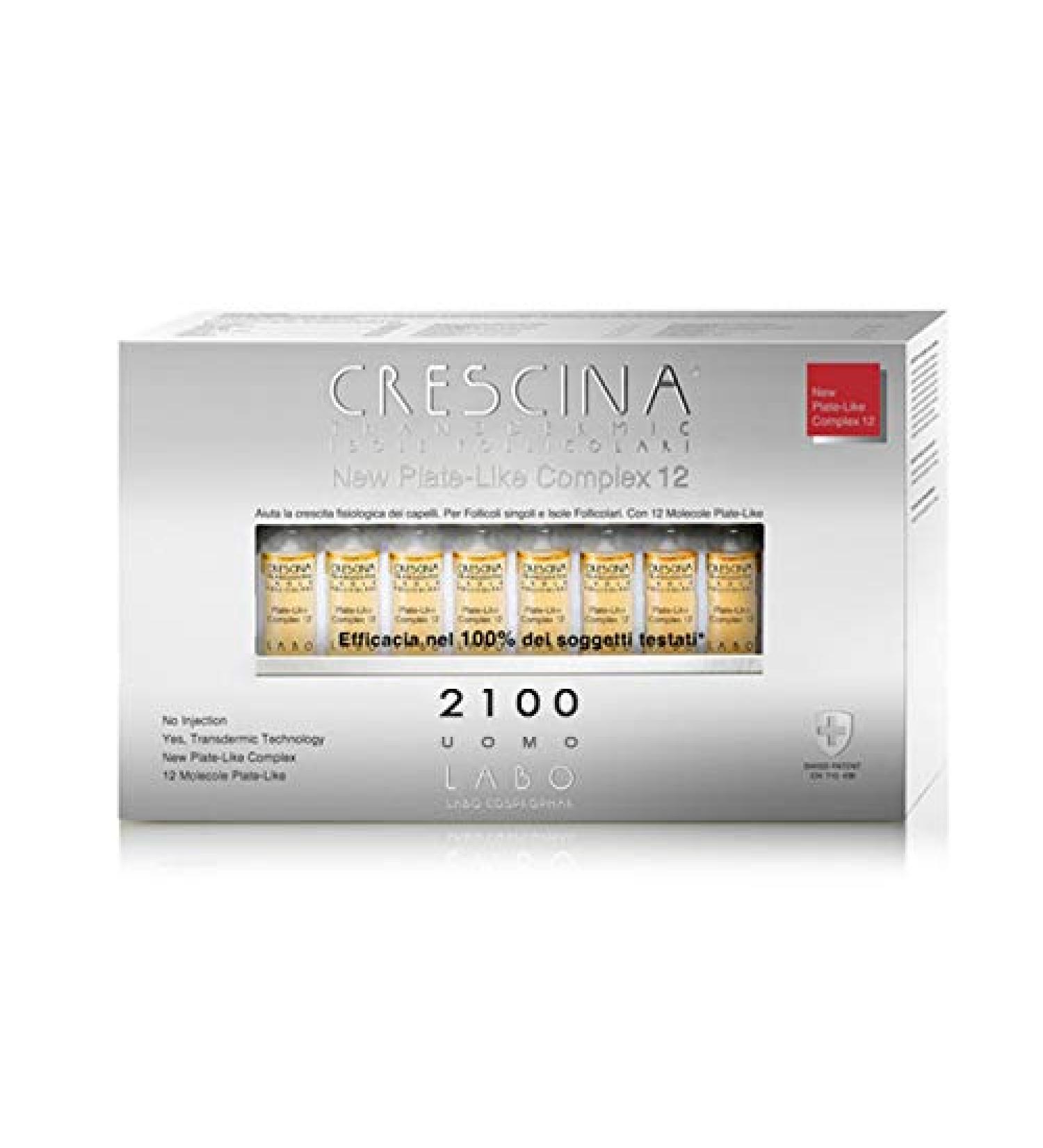 Labo Crescina Follicolari Islands PLATE-LIKE COMPLEX 12 Hair 2100 Men 20 Ampoules