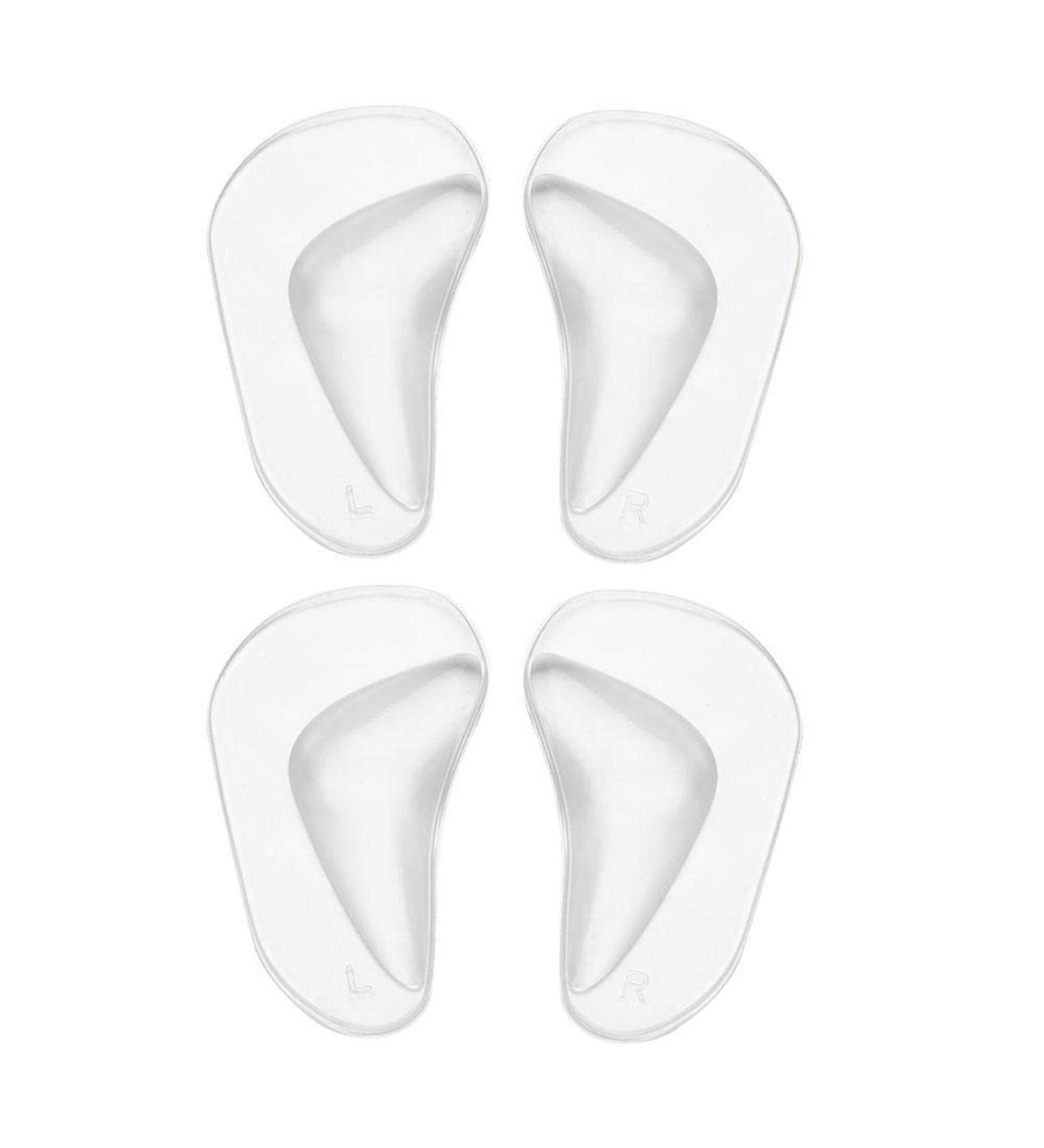 2 Pairs Silicone Gel Flat Foot Arch Support Insoles | Professional Flat Foot Corrector & Midfoot Pads for Ultimate Comfort - Buy Online on GoSupps.com