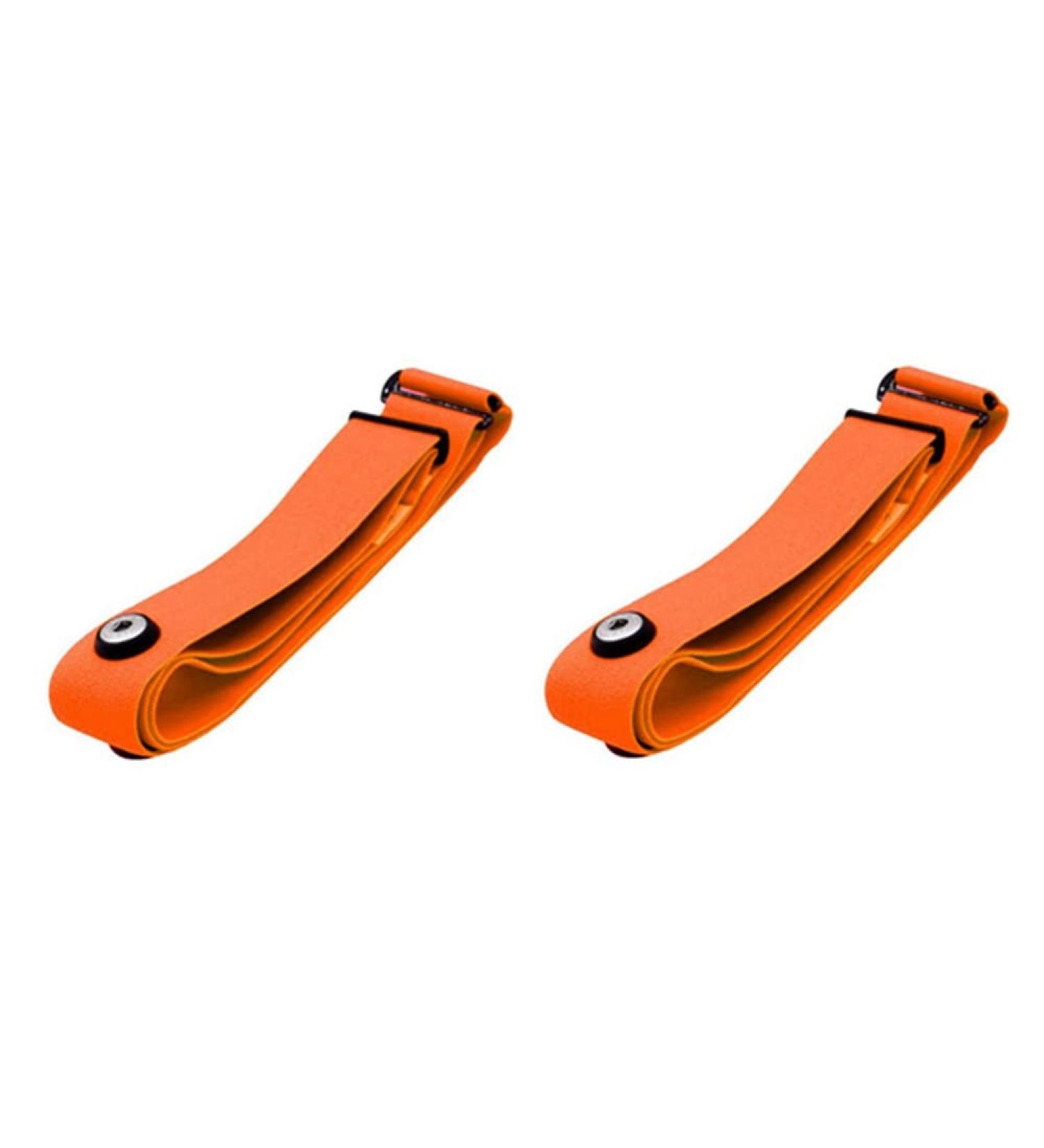 FITTG 2 Elastic Bands for Geonaute H7 Heart Rate Chest Strap - Orange | International Shipping Available - Buy Online on GoSupps.com