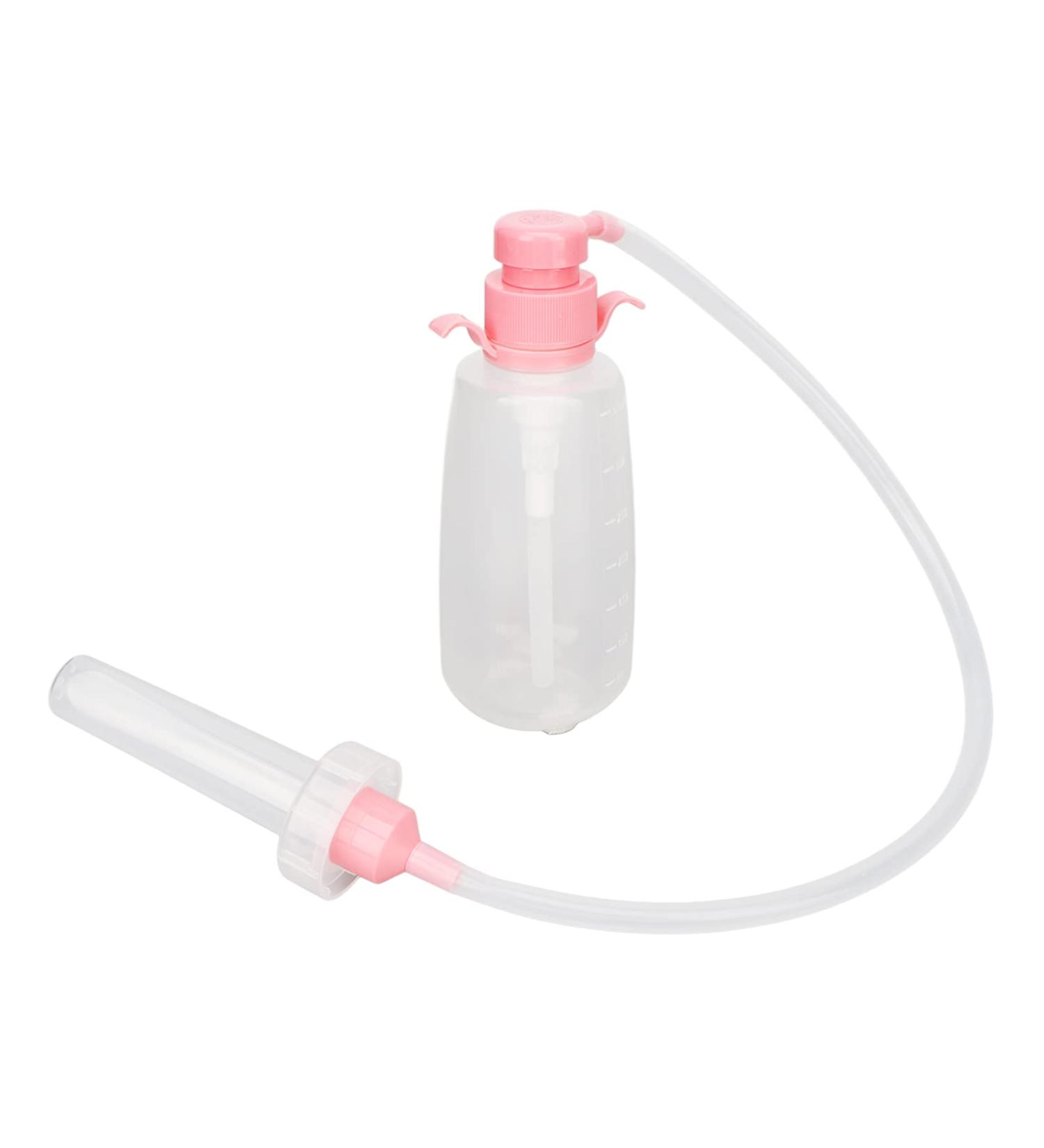 350ml Manual Vaginal Shower Cleaner - Portable Pink Nozzle Pressure Syringe Set for Women | Analdusche Vagina Cleaning Kit - Buy Online on GoSupps.com