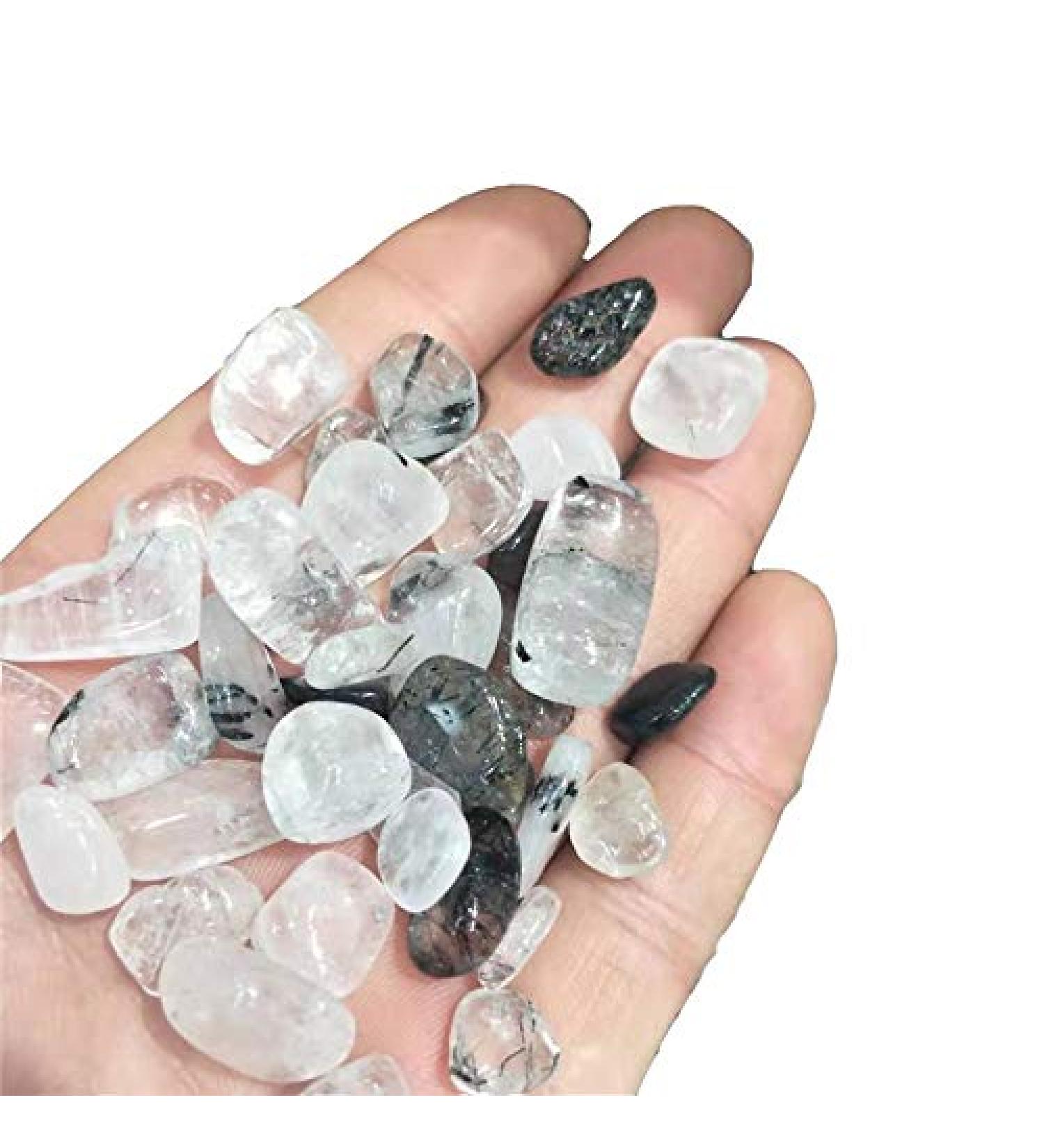 100g 9-15mm Natural Crystal Quartz Polished Black Tourmaline Crystals Tumbled Gravel for Crystals Stones Obelisk - Buy Online on GoSupps.com