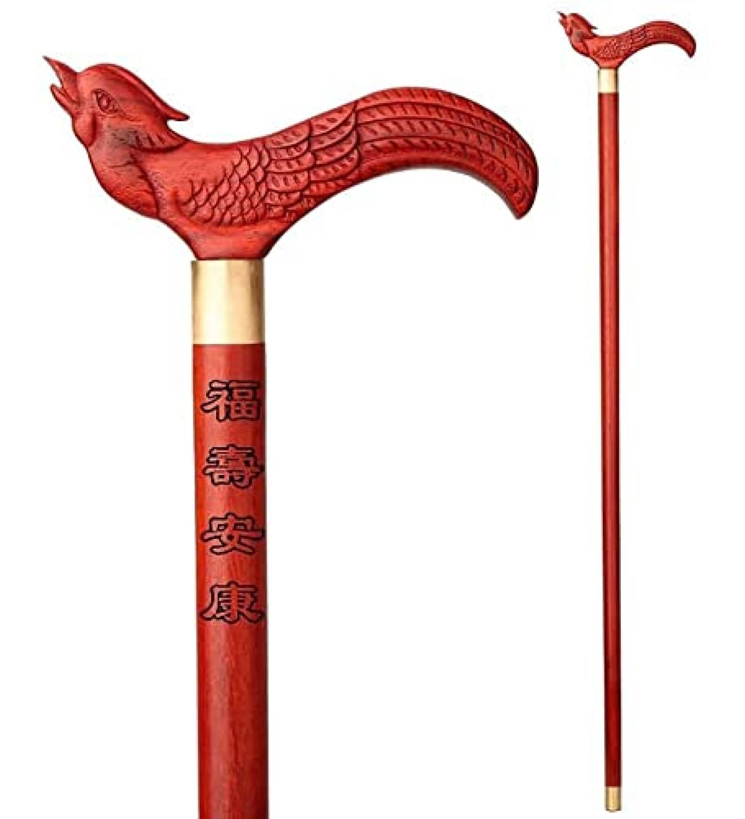 WoodeWalking Sticks for Me& WomeSolid Wood Walking Stick Walking Stick WoodeLeading The Elderly Redwood Crutches Solid Wood Handle Mobility Run forward - Buy Online on GoSupps.com