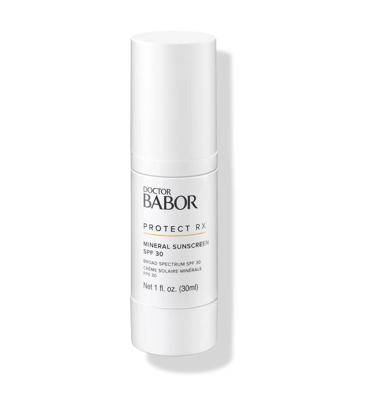 DOCTOR BABOR PROTECT RX Mineral Face Sunscreen SPF 30 - Lightweight Facial Sunscreen Lotion, 1oz - Buy Online on GoSupps.com