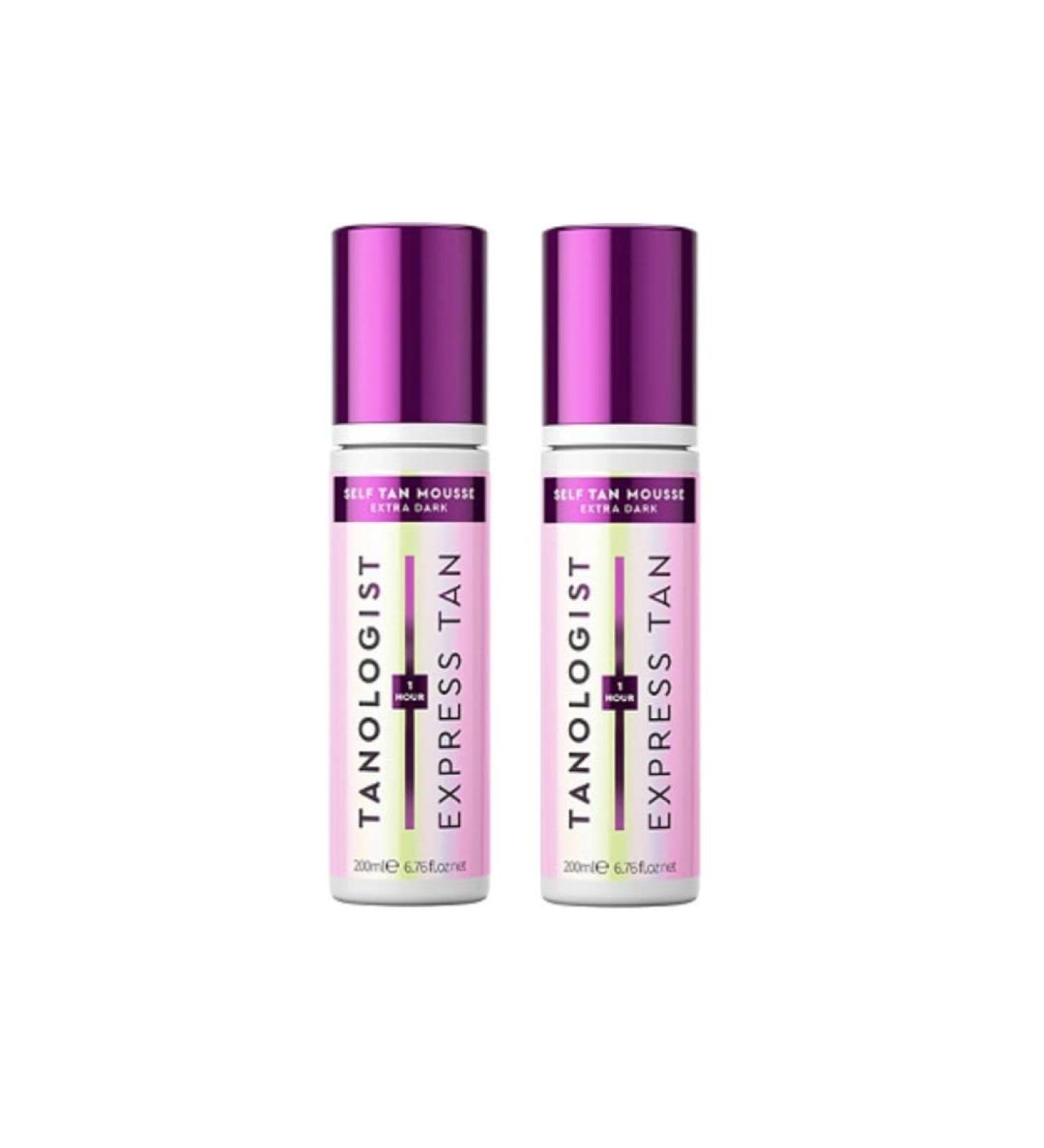 Tanologist Express Extra Dark Self Tan Mousse - 2 Pack, Vegan & Cruelty Free Sunless Tanning Foam - Buy Online on GoSupps.com