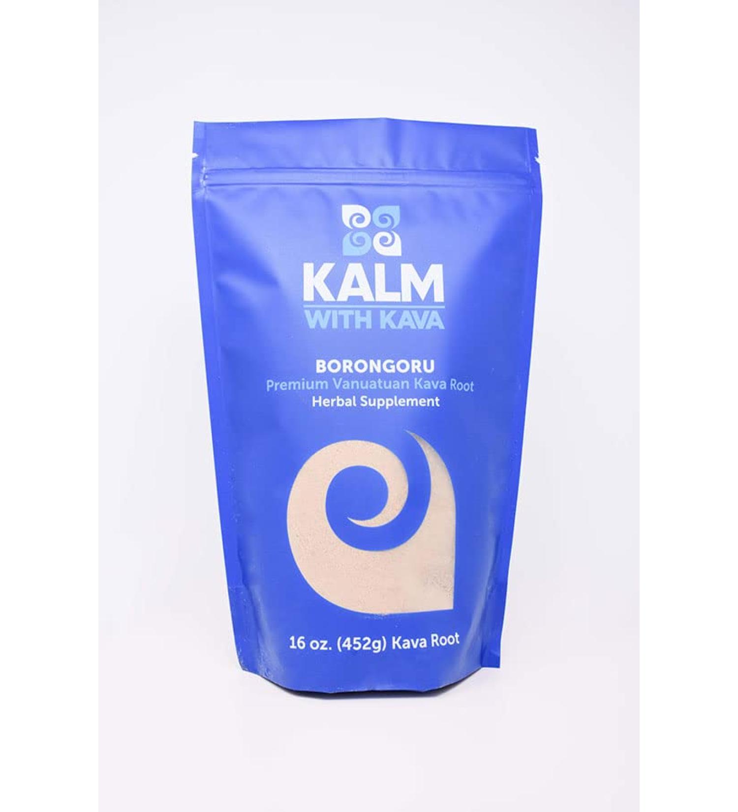 KALM with Kava Borongoru Traditional Grind (16 oz.) 16 Ounce (Pack of 1)