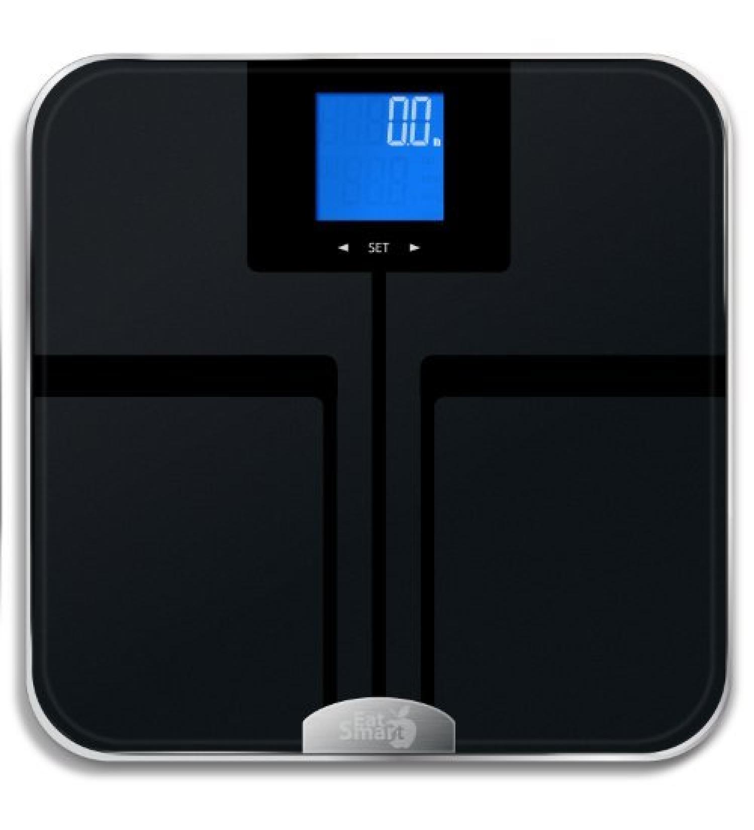 EatSmart Digital Body Fat Scale - Auto Recognition Technology - Black - Buy Online on GoSupps.com