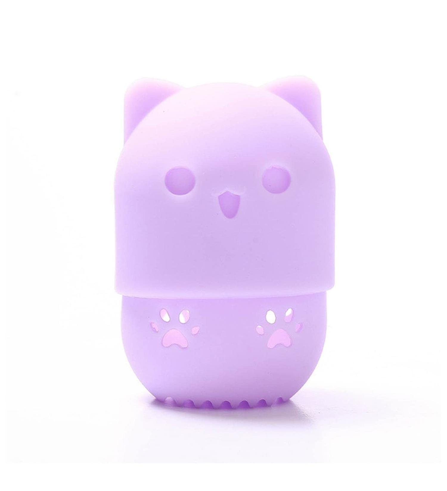 Makeup Sponge Portable Sponge Puff Drying Cleaner Stand Box Soft Silicone Foundation Makeup Brush Sponge Cleaning Tool Cosmetic Puff Holder Makeup Sponge Holder(3) - Buy Online on GoSupps.com