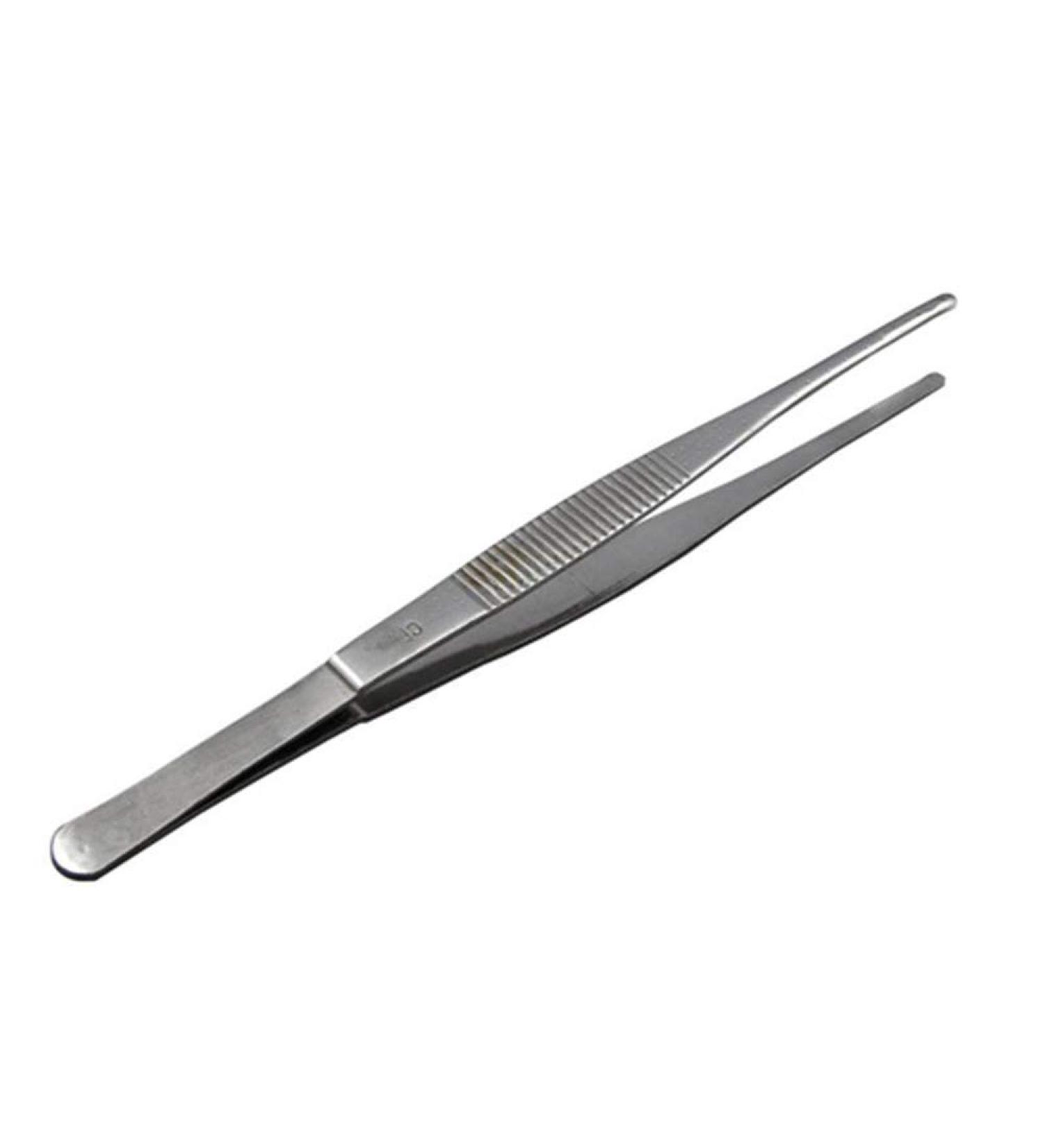 High-Quality Stainless Steel Medical Tweezers - Food-Safe Round Head Durable Grill Kitchen Tool | 1 Piece - Buy Online on GoSupps.com