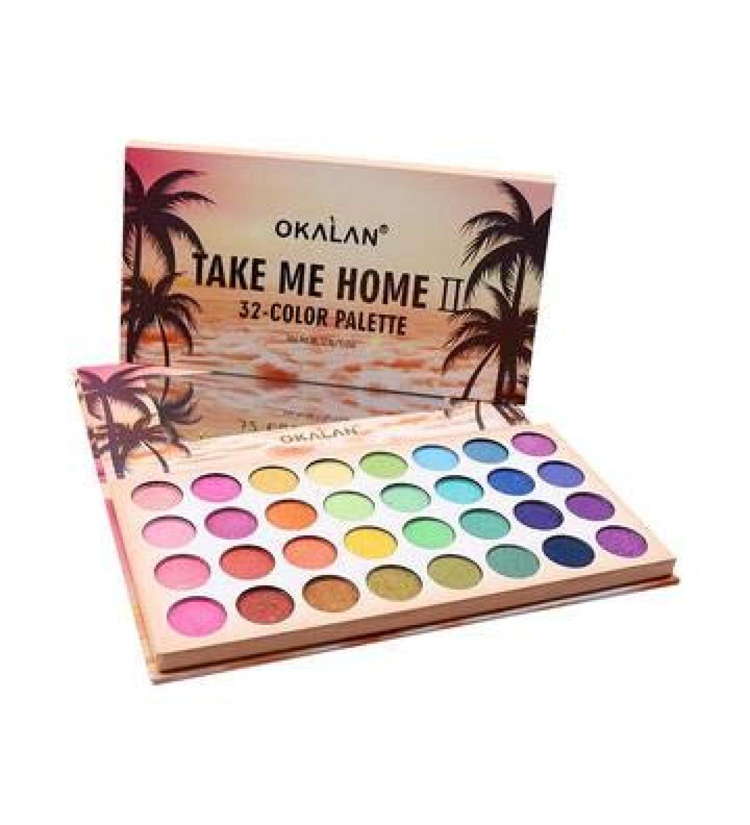 Take Me Home II 32 Color Eyeshadow Palette - Vibrant Shades for Stunning Looks | International Shipping Available - Buy Online on GoSupps.com