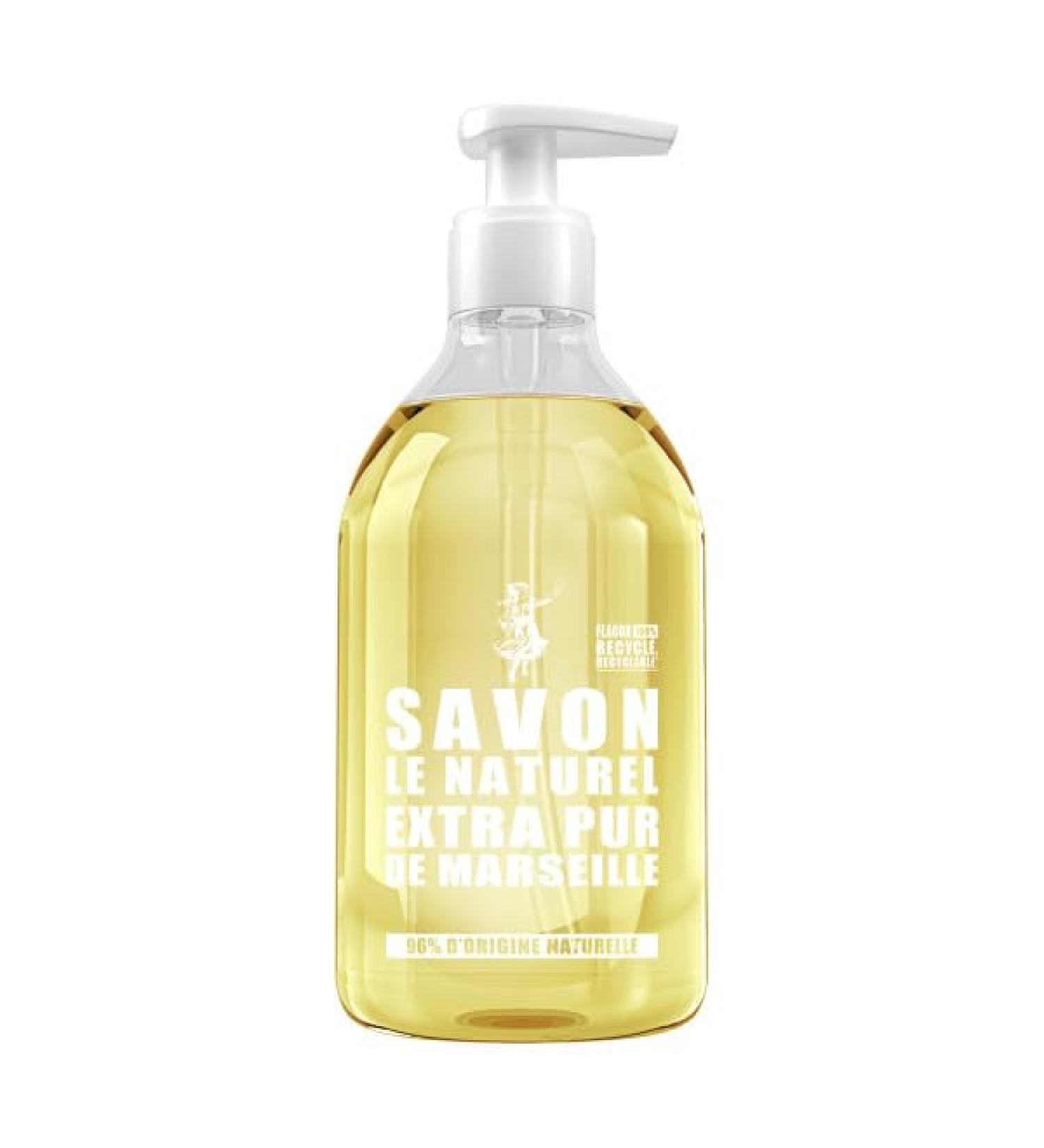  Savon le Naturel Savon Le Naturel - Extra pure liquid soap from Marseille - Natural origin - Vegetable oils and glycerine - For all skin types - No dyes - Antibacterial - 500ml - Buy Online on GoSupps.com
