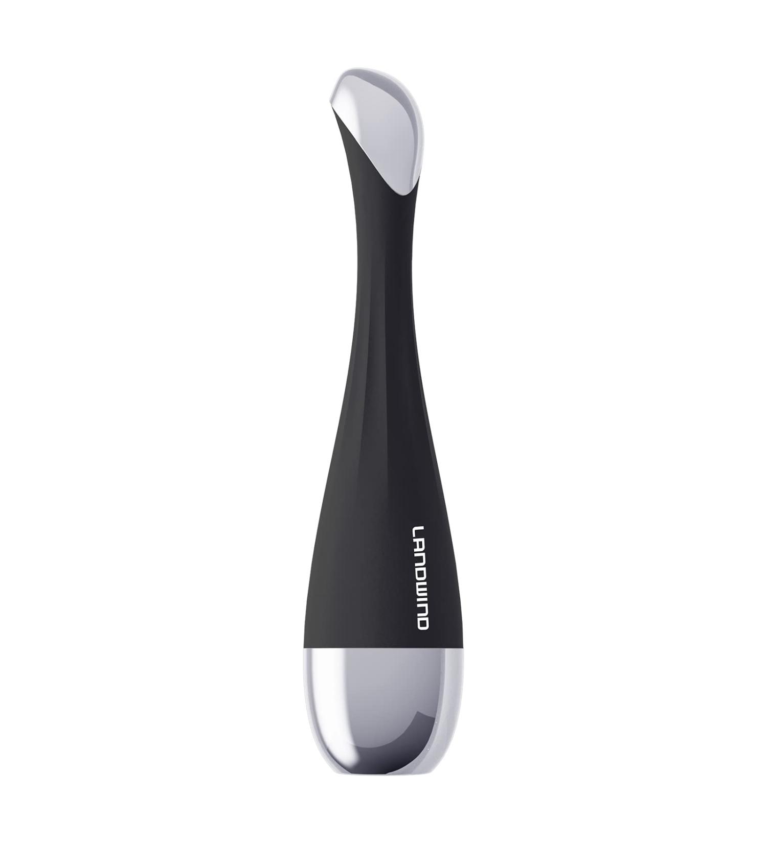 Eye Massager - 42 Ionic Heat & Vibration Tool for Dark Circles Puffiness & Essence Absorption - Black - Buy Online on GoSupps.com